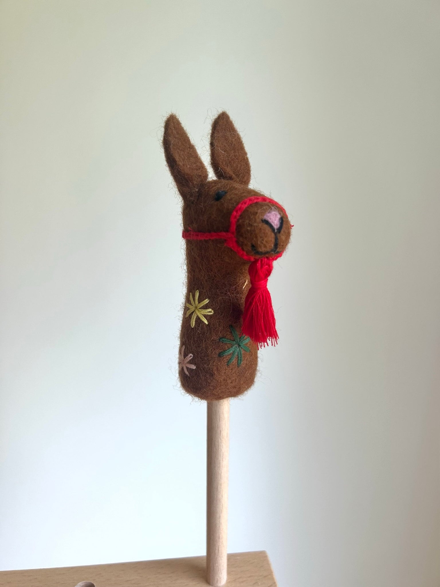 Niedliche Fingerpuppe Lama aus Filz I Fingerspiel I Spielzeug Montessori I Geschichten erzählen I Lama zum Spielen