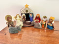 Weihnachtskrippe aus Filz I Weihnachtsdeko I handgemacht I Maria und Josef I Stall I Heilige 3 Könige I Jesuskind