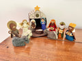 Weihnachtskrippe aus Filz I Weihnachtsdeko I handgemacht I Maria und Josef I Stall I Heilige 3 Könige I Jesuskind