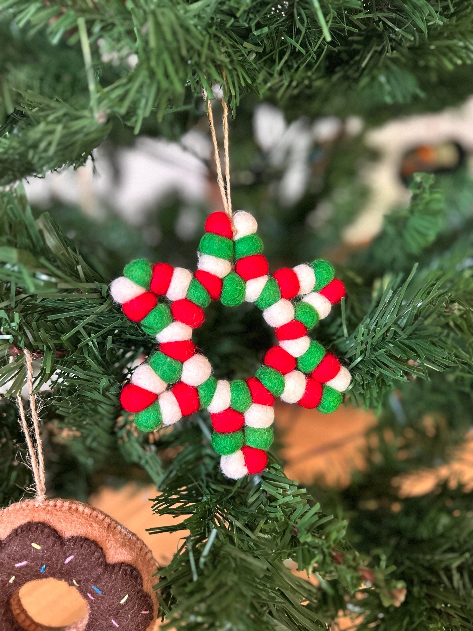 Weihnachtsanhänger Stern I Christbaumschmuck I Christbaumspitze I Weihnachtsdeko I Winter I Weihnachtsbaum I Weihnachtsstern I Filz I Deko