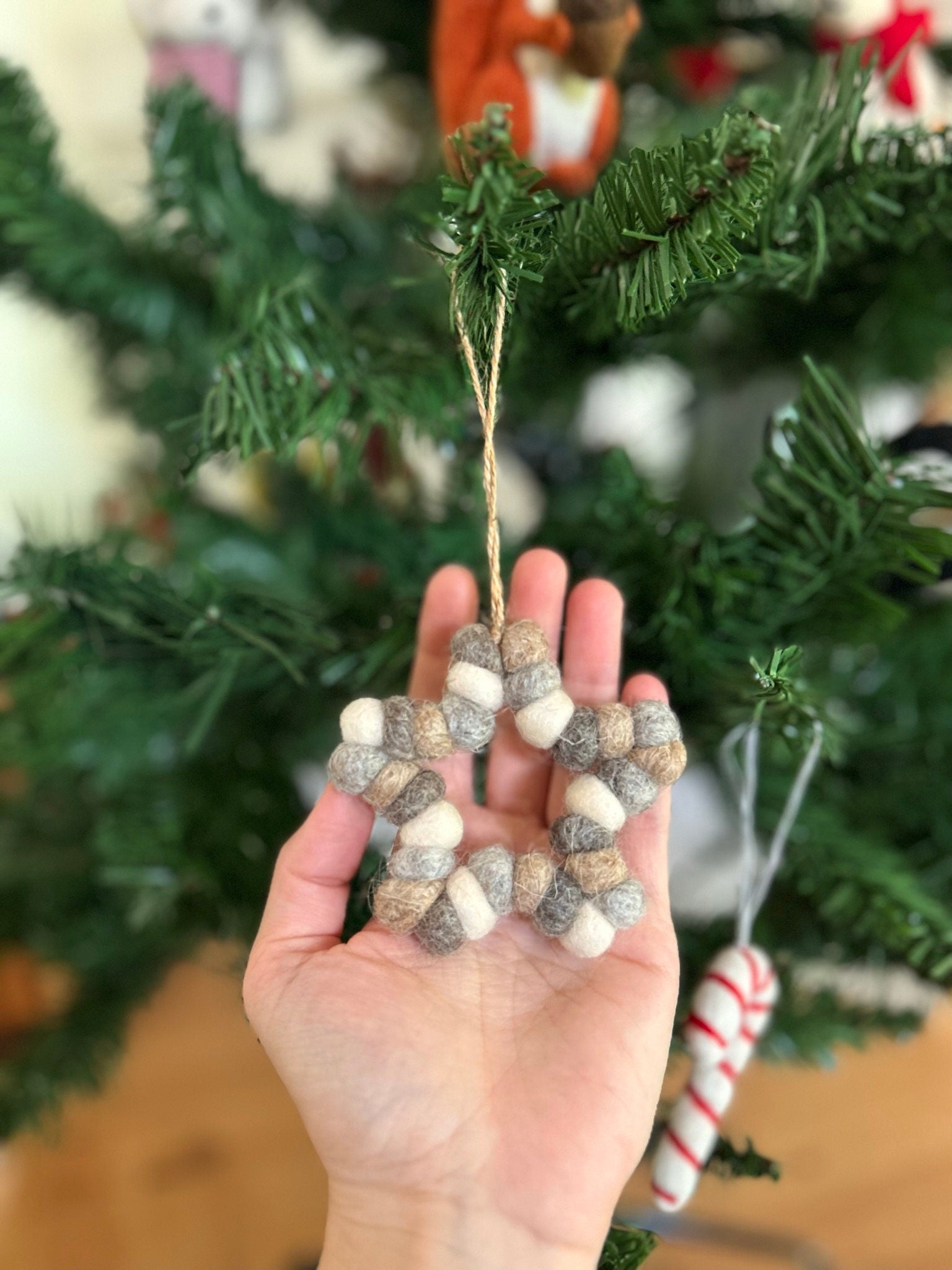 Weihnachtsanhänger Stern I Christbaumschmuck I Christbaumspitze I Weihnachtsdeko I Winter I Weihnachtsbaum I Weihnachtsstern I Filz I Deko