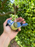 Anhänger Blaumeise Ostderdeko Frühling Christbaumschmuck Weihnachtsdeko Winterdeko Weihnachtsbaum
