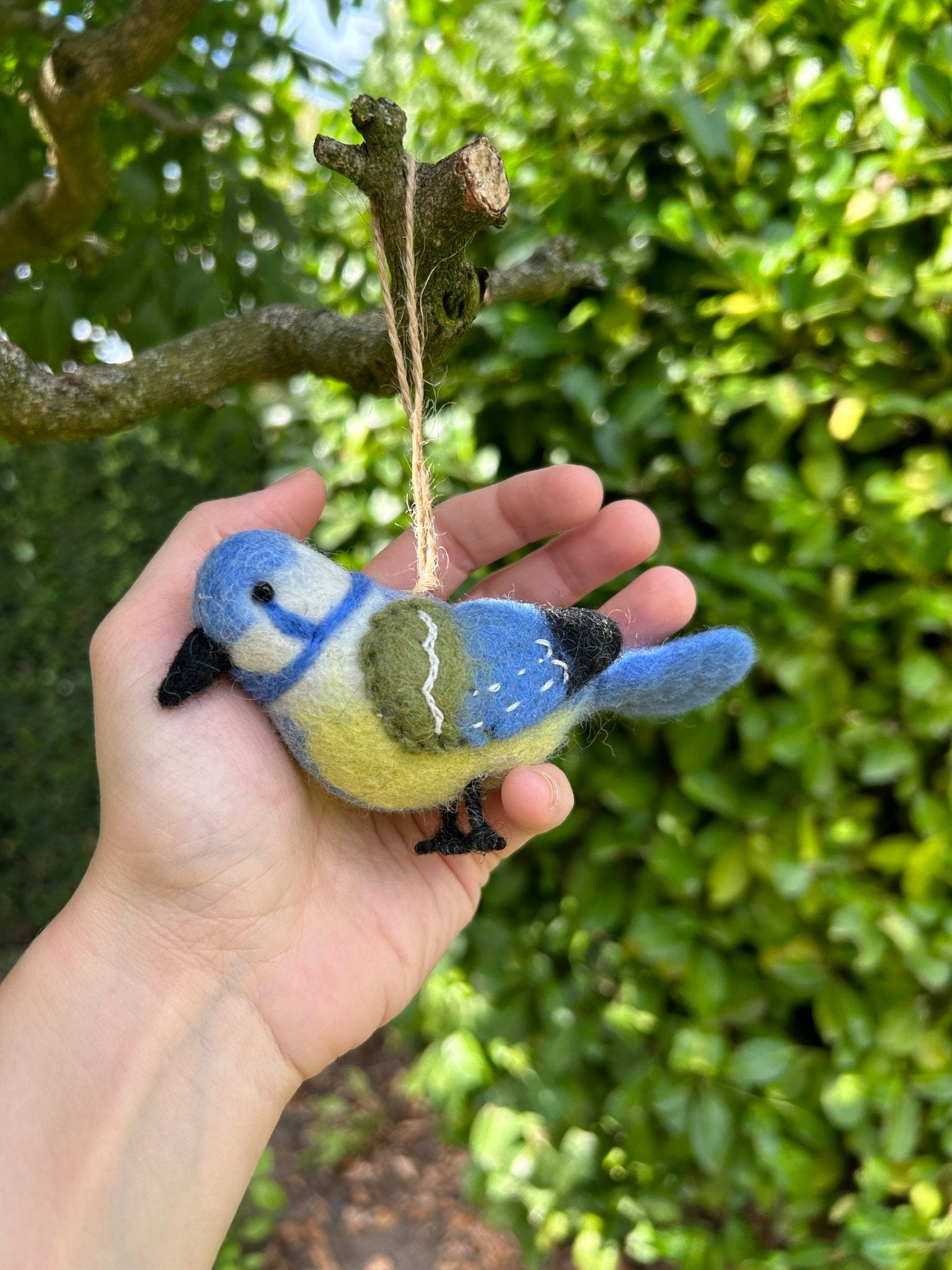 Anhänger Blaumeise Ostderdeko Frühling Christbaumschmuck Weihnachtsdeko Winterdeko Weihnachtsbaum