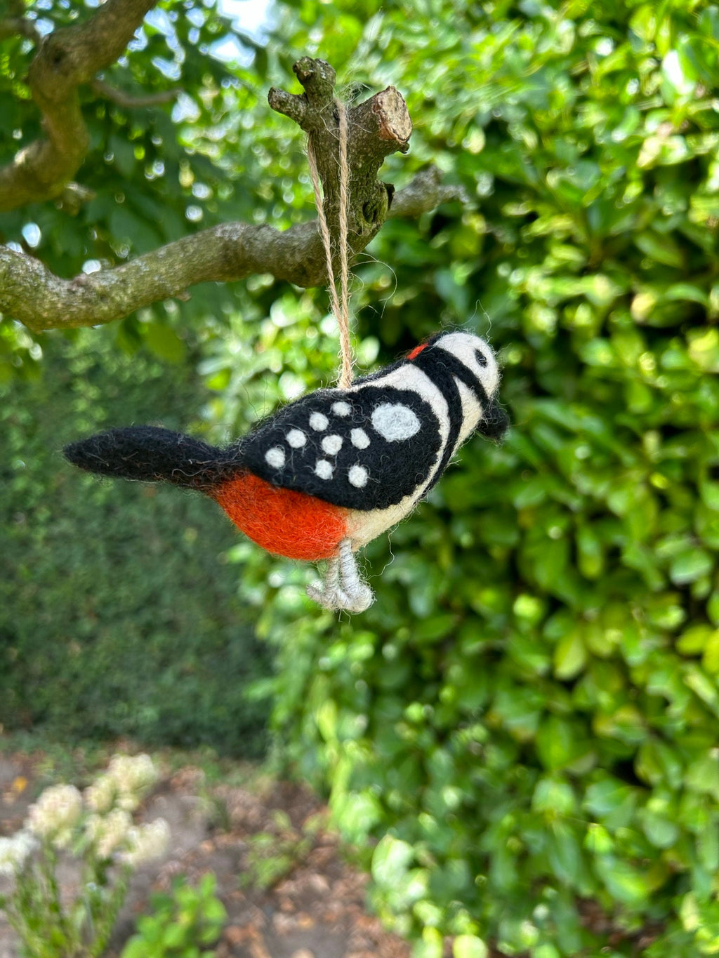 Filzanhänger Specht I Christbaumschmuck I Weihnachtsdeko I Winterdeko I Weihnachtsbaum I Frühlingsdeko I Osterdeko