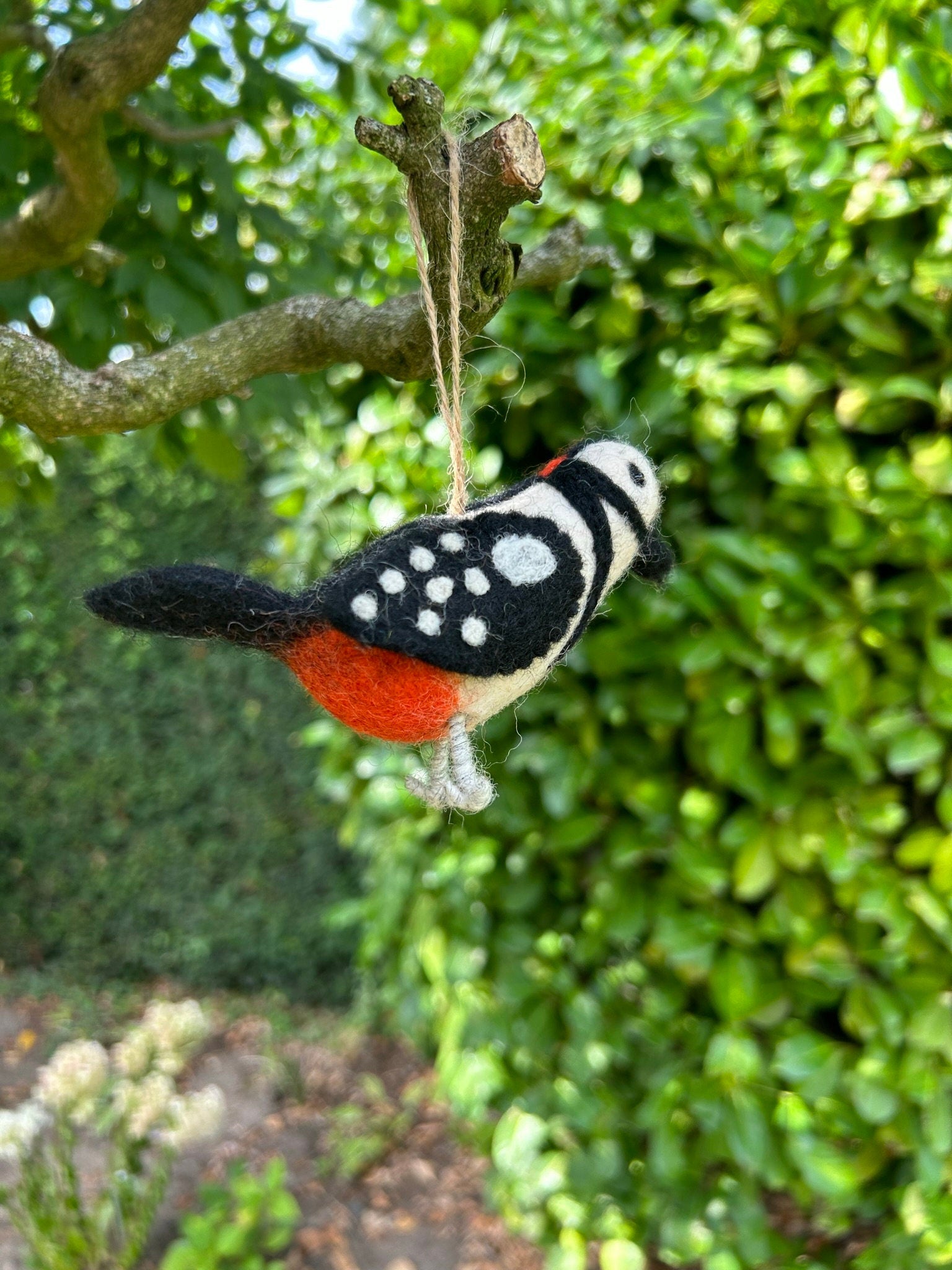 Filzanhänger Specht I Christbaumschmuck I Weihnachtsdeko I Winterdeko I Weihnachtsbaum I Frühlingsdeko I Osterdeko
