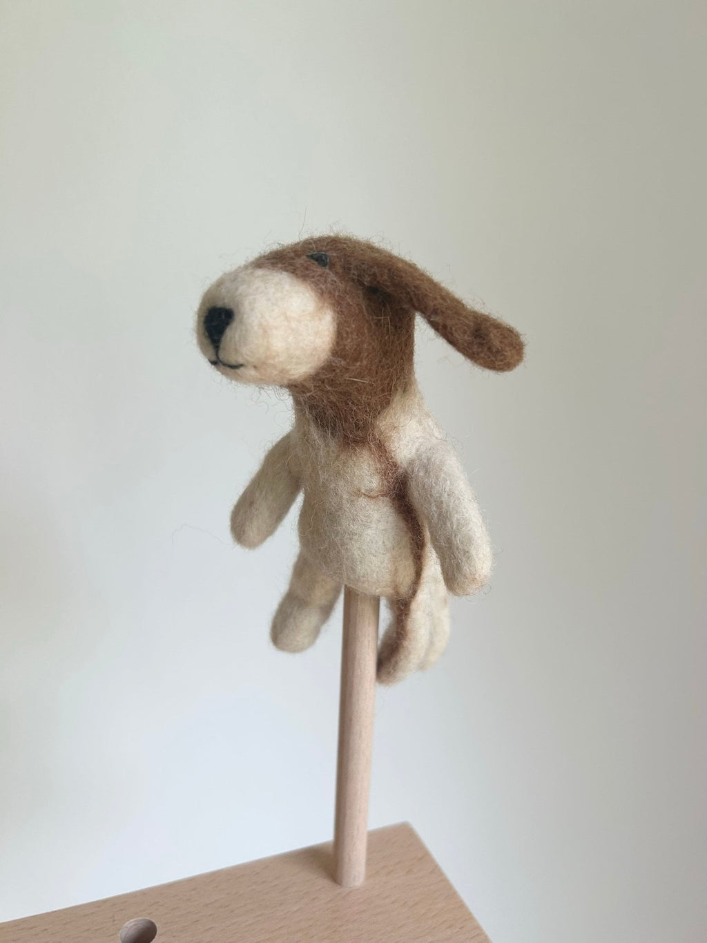 Niedliche Fingerpuppe Beagle Hund aus Filz I Fingerspiel I Bauernhoftier I Hunde I Spielzeug Montessori I Geschichten erzählen