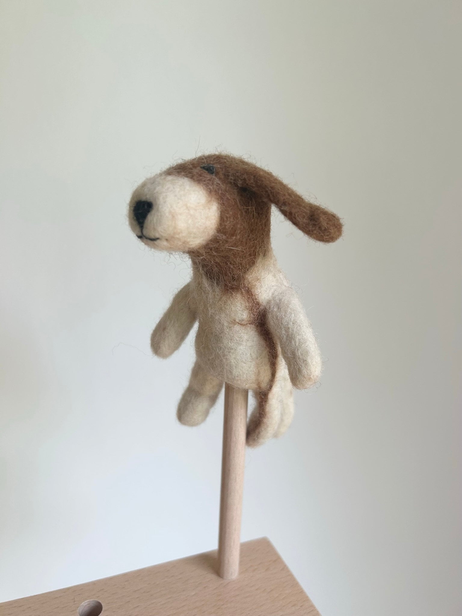Niedliche Fingerpuppe Beagle Hund aus Filz I Fingerspiel I Bauernhoftier I Hunde I Spielzeug Montessori I Geschichten erzählen