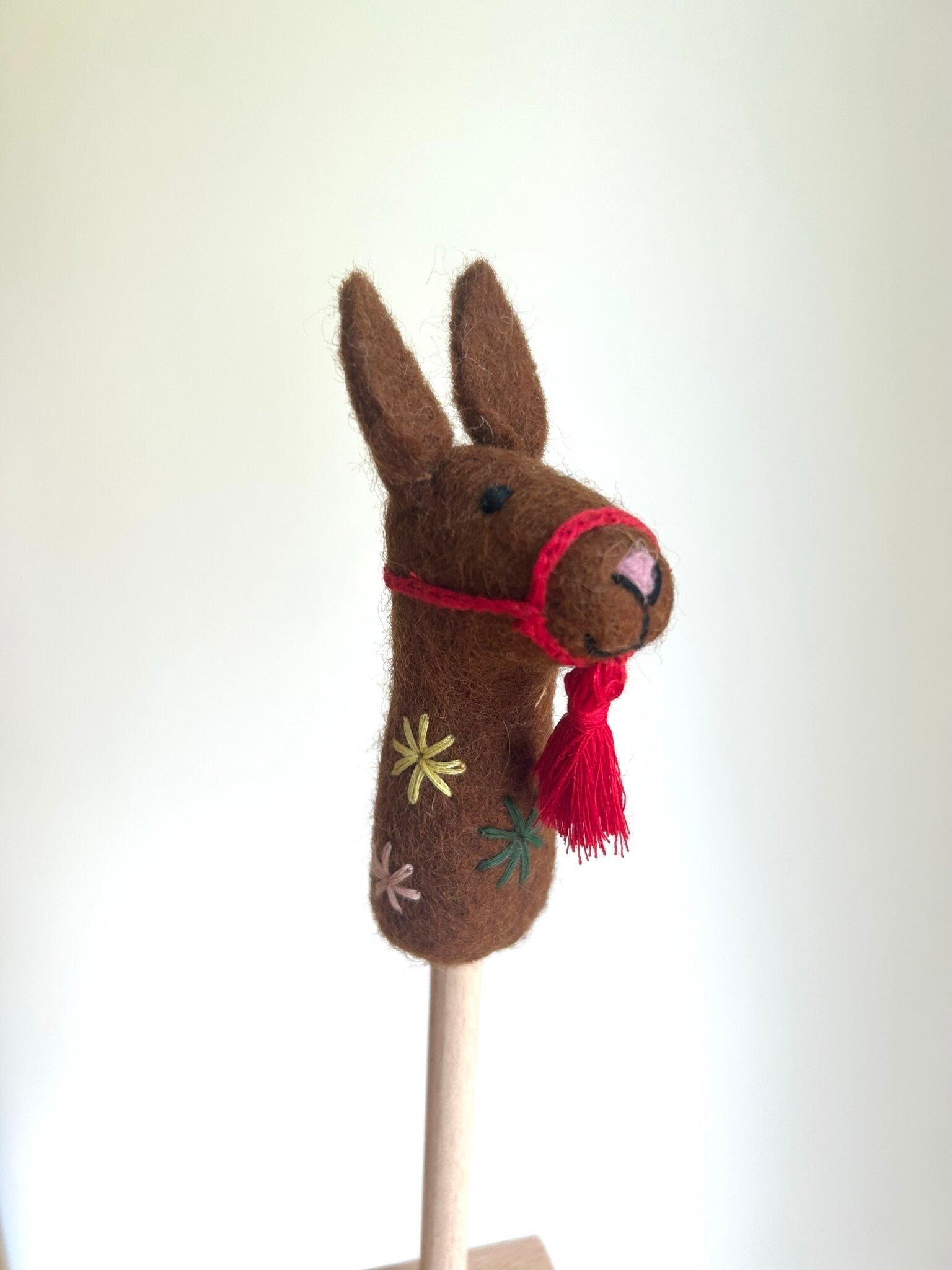 Niedliche Fingerpuppe Lama aus Filz I Fingerspiel I Spielzeug Montessori I Geschichten erzählen I Lama zum Spielen