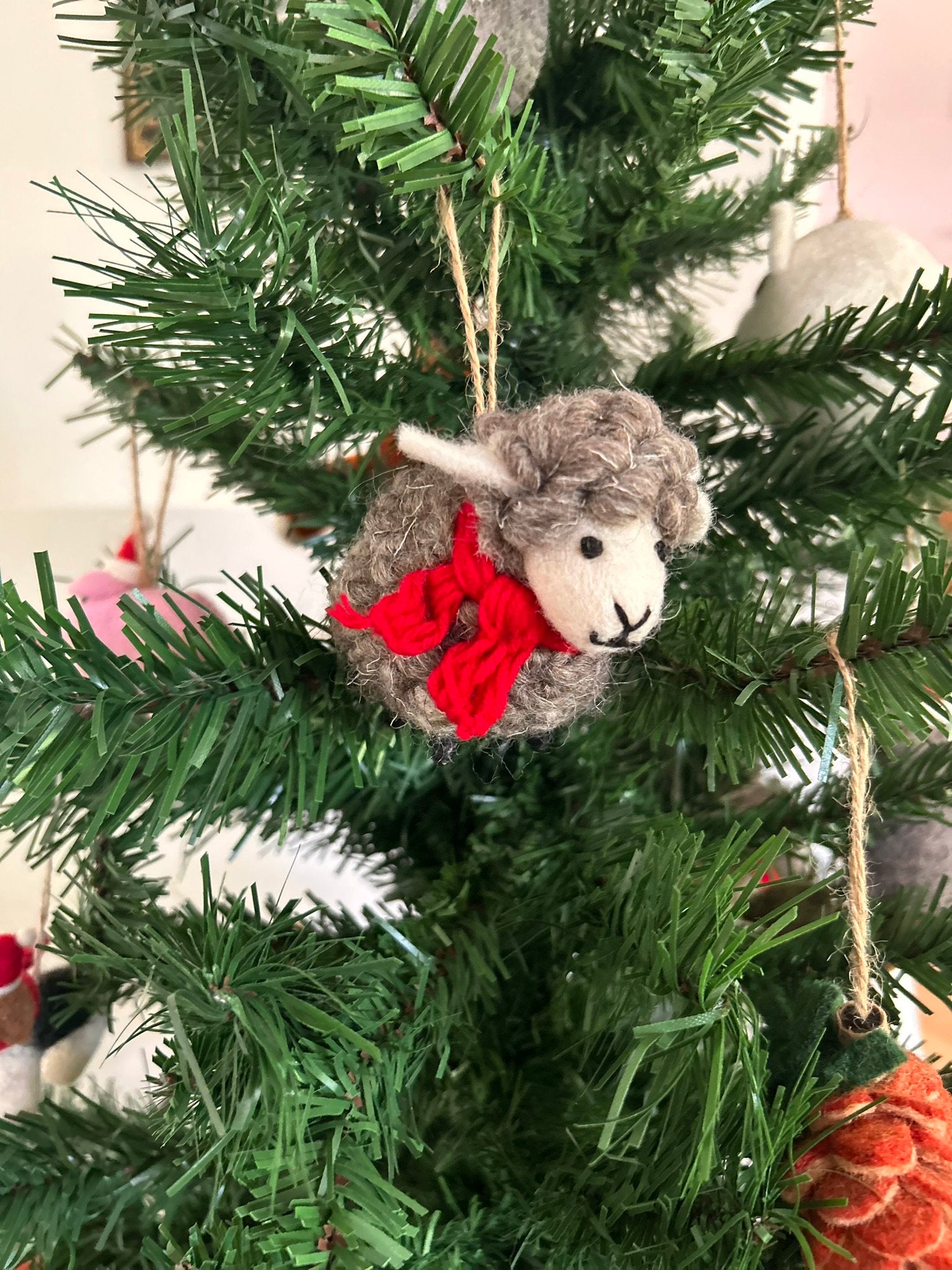 Weihnachtsanhänger Schaf I Christbaumschmuck I Weihnachtsdeko I Winter Weihnachtsbaum I Weihnachtsschaf