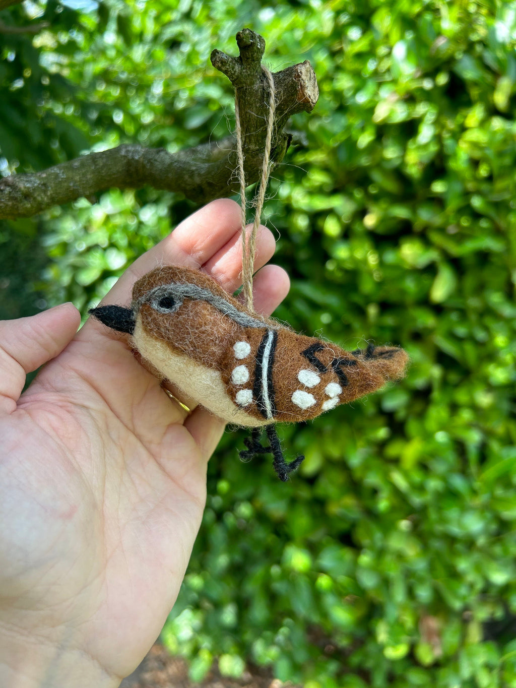 Filzanhänger Spatz I Christbaumschmuck I Weihnachtsdeko I Winterdeko I Weihnachtsbaum I Frühlingsdeko I Osterdeko