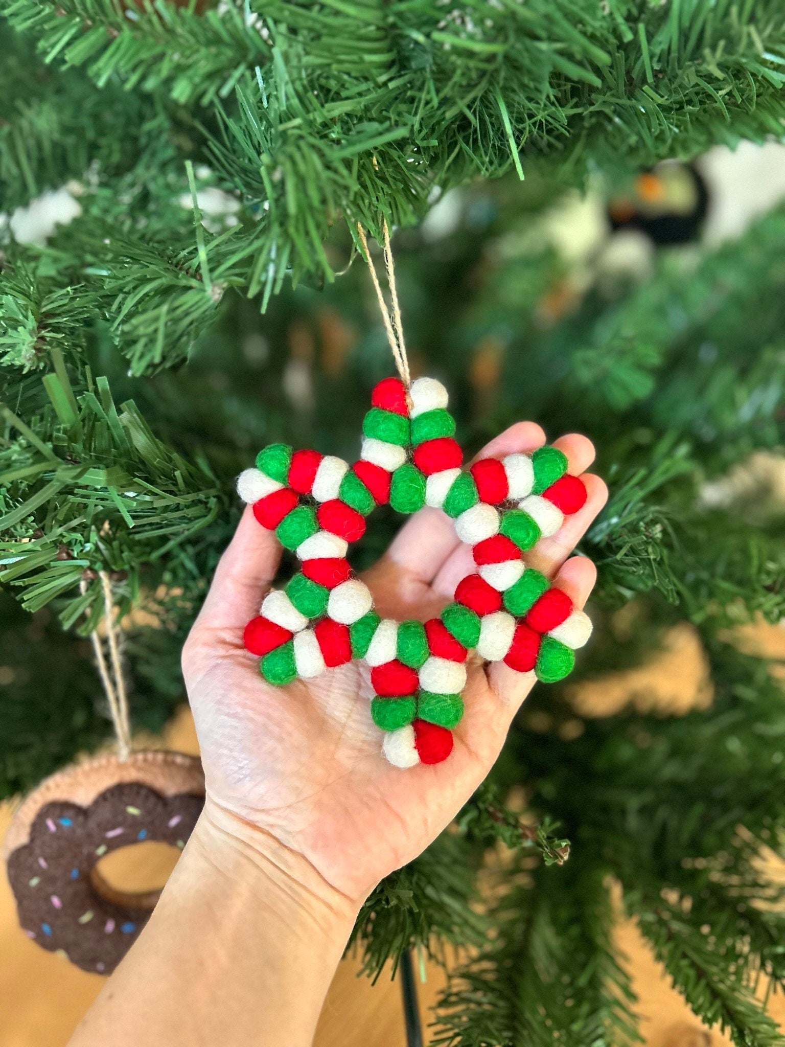Weihnachtsanhänger Stern I Christbaumschmuck I Christbaumspitze I Weihnachtsdeko I Winter I Weihnachtsbaum I Weihnachtsstern I Filz I Deko