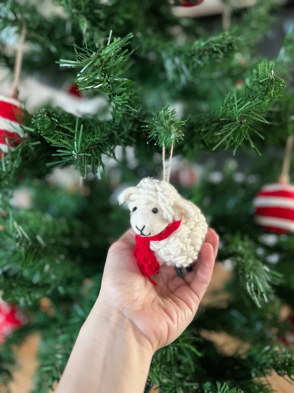 Weihnachtsanhänger Schaf I Christbaumschmuck I Weihnachtsdeko I Winter Weihnachtsbaum I Weihnachtsschaf