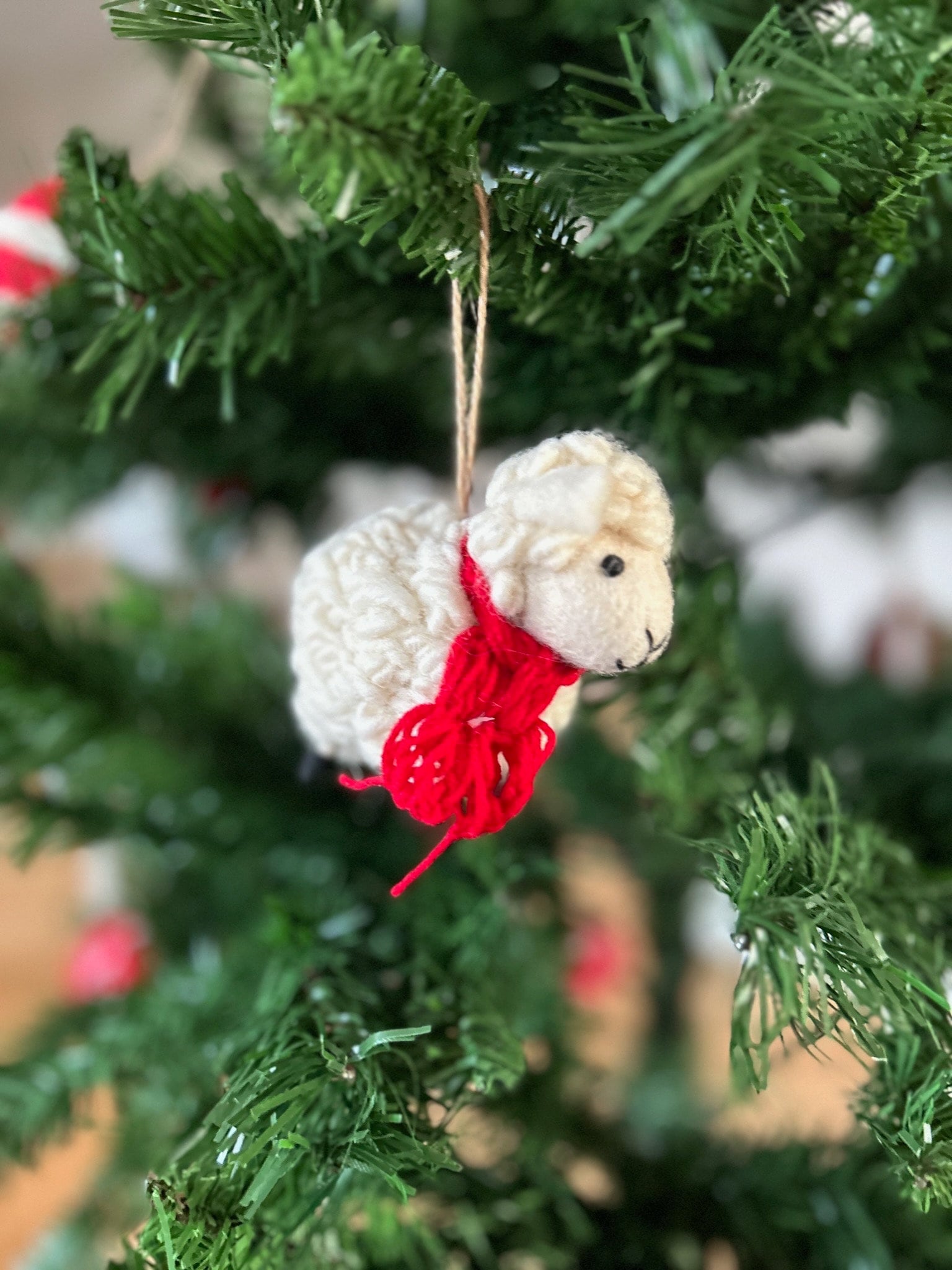 Weihnachtsanhänger Schaf I Christbaumschmuck I Weihnachtsdeko I Winter Weihnachtsbaum I Weihnachtsschaf