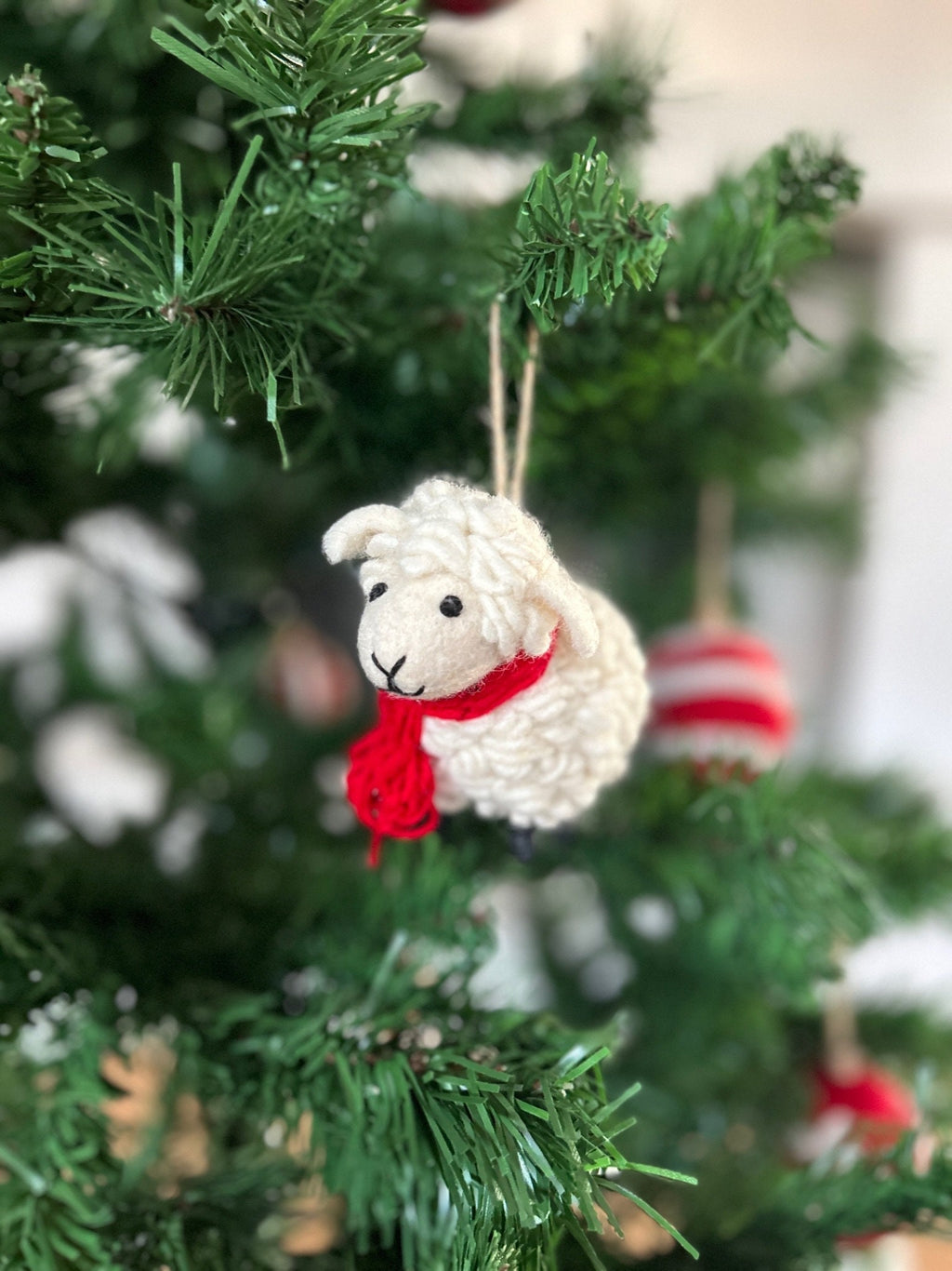 Weihnachtsanhänger Schaf I Christbaumschmuck I Weihnachtsdeko I Winter Weihnachtsbaum I Weihnachtsschaf