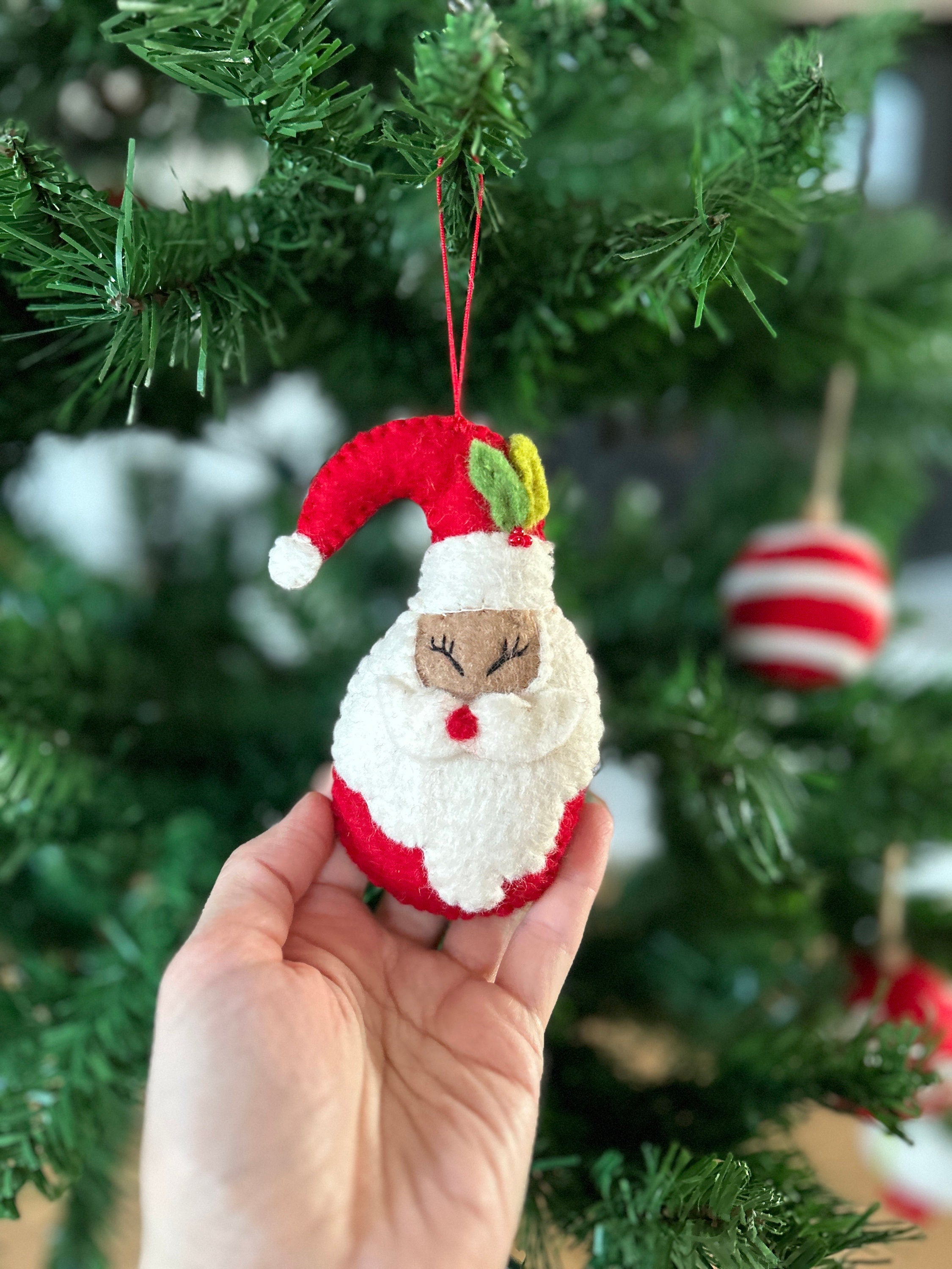 Weihnachtsanhänger Weihnachtsmann I Christbaumschmuck Weihnachtsdeko I Winter Weihnachtsbaum I Nikolaus Deko
