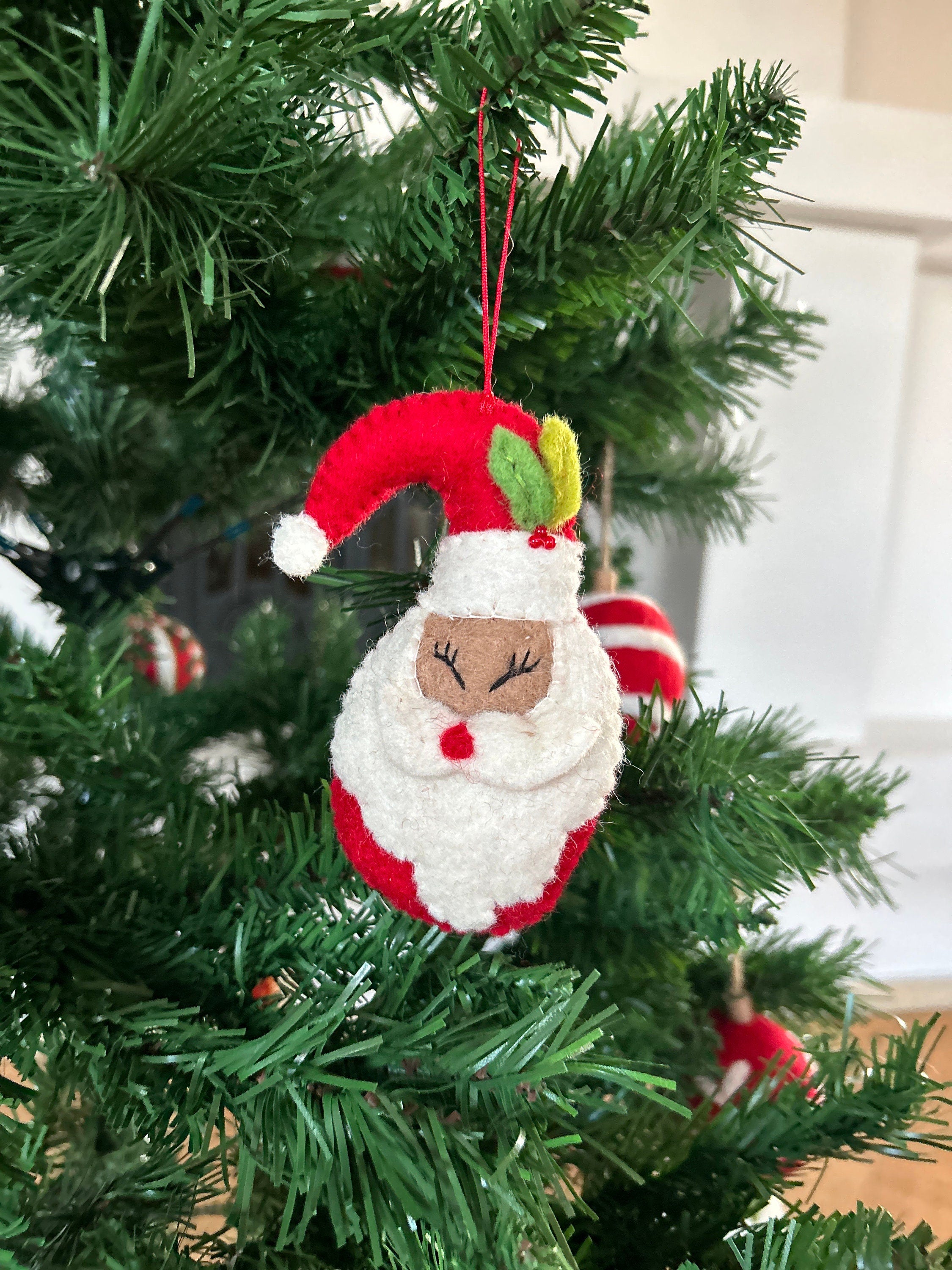 Weihnachtsanhänger Weihnachtsmann I Christbaumschmuck Weihnachtsdeko I Winter Weihnachtsbaum I Nikolaus Deko