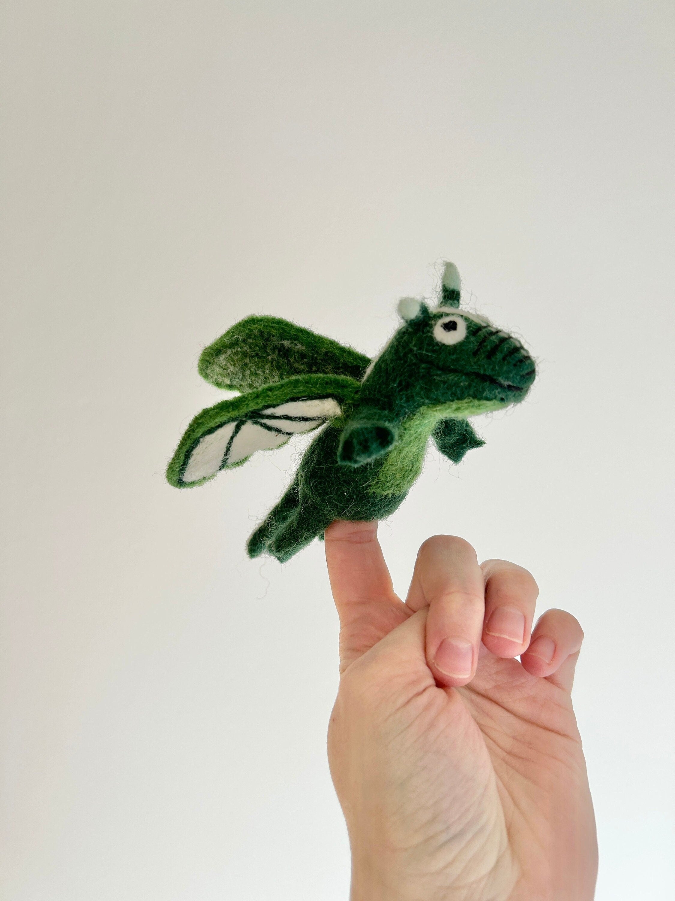 Niedliche Fingerpuppe Monster aus Filz I Fingerspiel I Drache I süßes Monster I Spielzeug Montessori I Geschichten erzählen