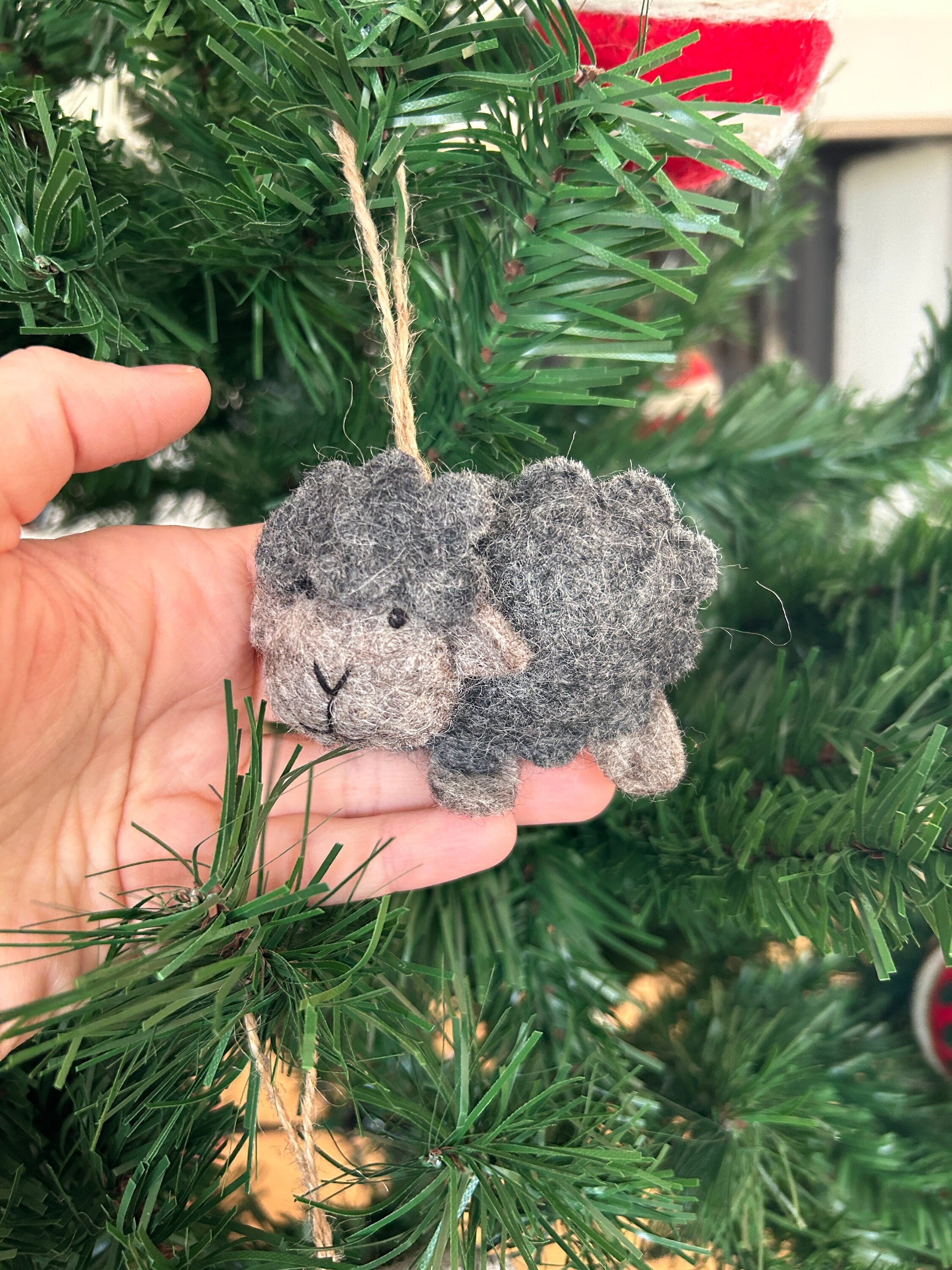 4er Set Weihnachtsanhänger Schaf I Osterdeko I Osterstrauß I Frühling I Christbaumschmuck Weihnachtsdeko I Winter Weihnachtsbaum