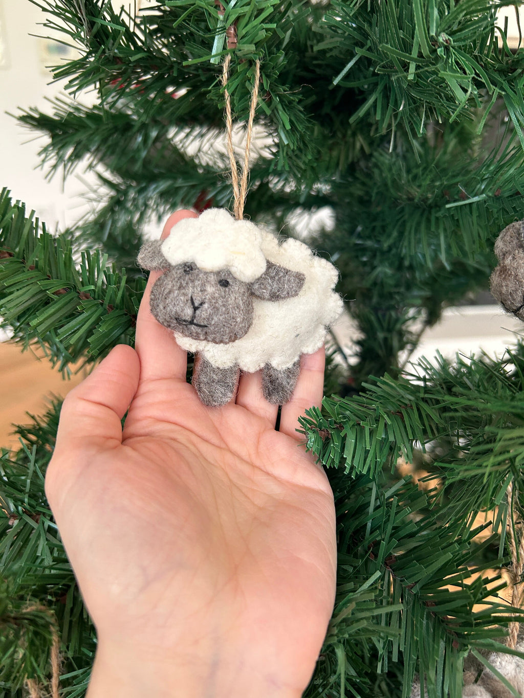 4er Set Weihnachtsanhänger Schaf I Osterdeko I Osterstrauß I Frühling I Christbaumschmuck Weihnachtsdeko I Winter Weihnachtsbaum