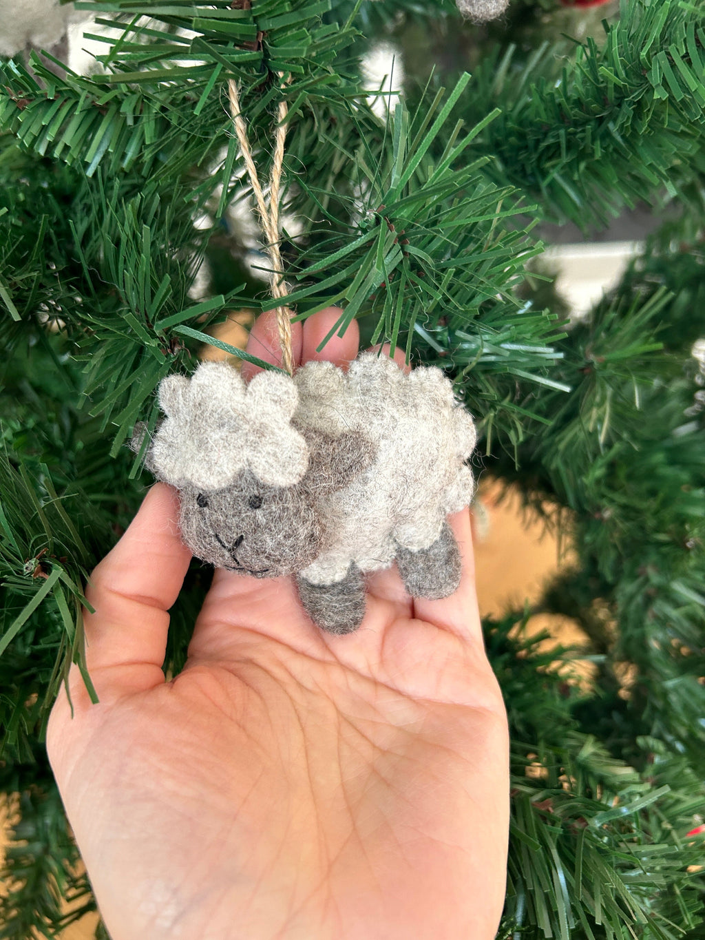 4er Set Weihnachtsanhänger Schaf I Osterdeko I Osterstrauß I Frühling I Christbaumschmuck Weihnachtsdeko I Winter Weihnachtsbaum