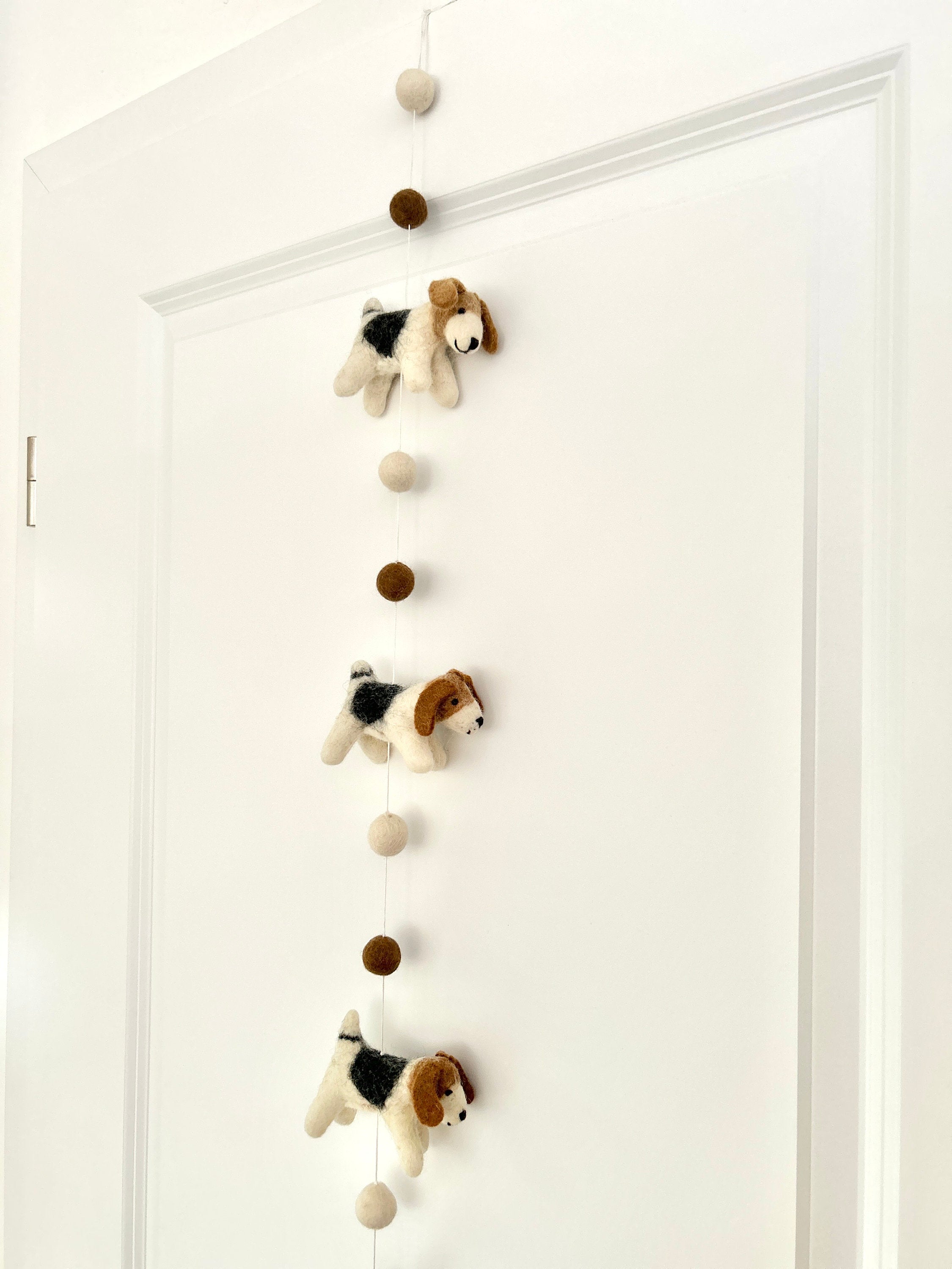 Beagle Girlande I Beagle Dekoration I Hundedeko I Hausdekoration Filz I Beagle aus Filz I Hundegirlande I Hundeliebhaber I Filz Hund