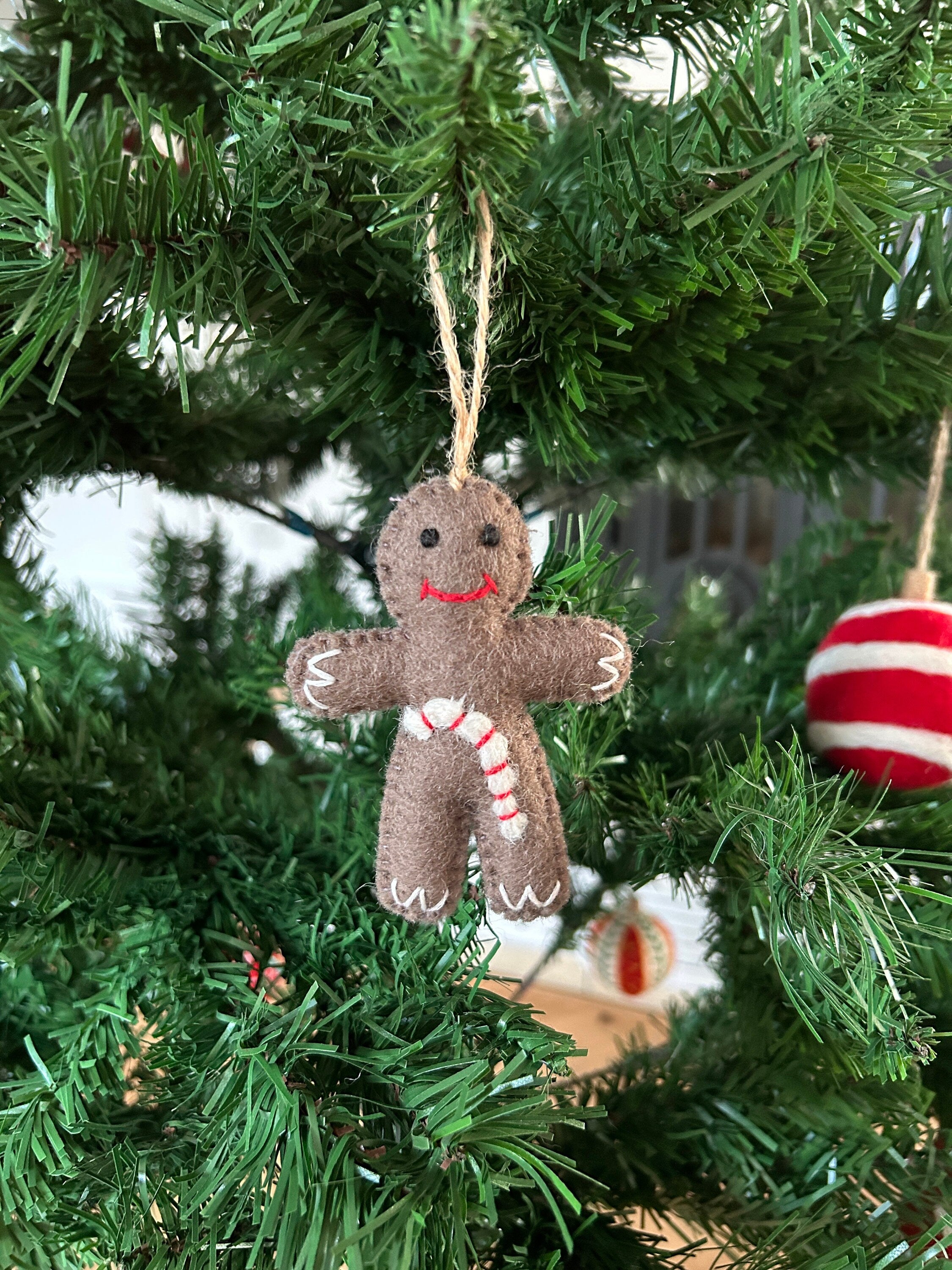 Weihnachtsanhänger Lebkuchenmann I Christbaumschmuck Weihnachtsdeko I Winterdeko I Weihnachtsbaum I Zuckerstange Lebkuchen