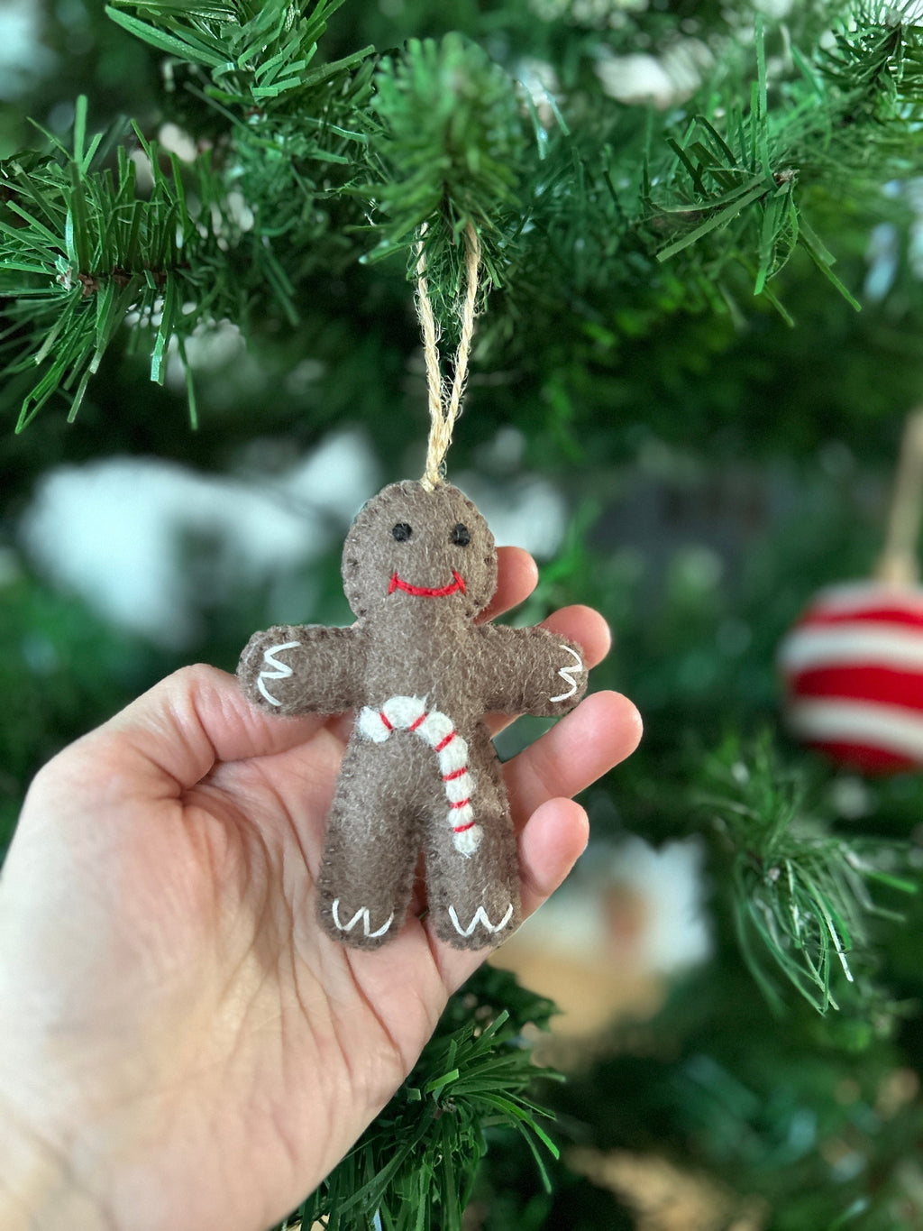 Weihnachtsanhänger Lebkuchenmann I Christbaumschmuck Weihnachtsdeko I Winterdeko I Weihnachtsbaum I Zuckerstange Lebkuchen