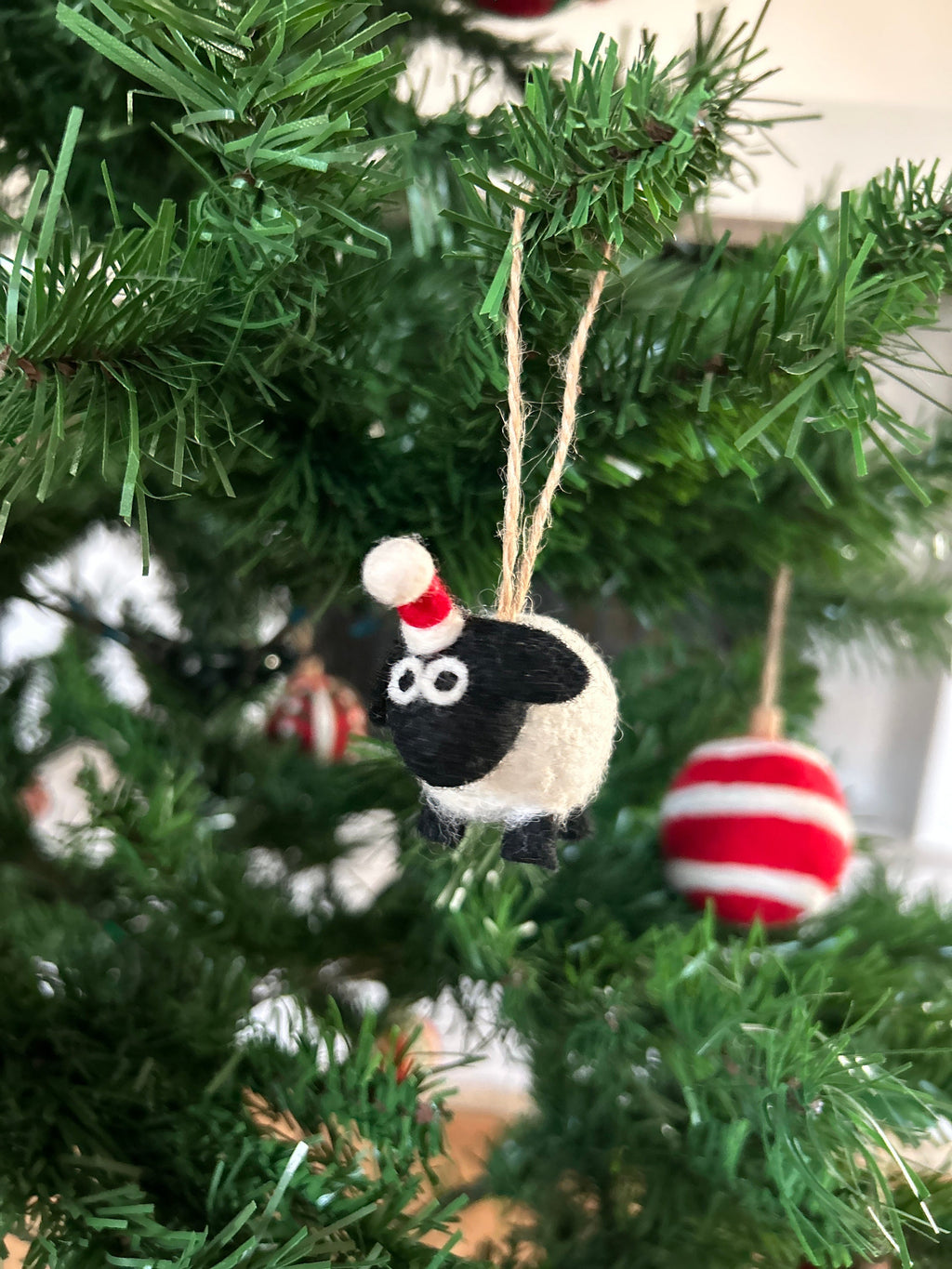 Weihnachtsanhänger Schaf I Christbaumschmuck Weihnachtsdeko I Winter Weihnachtsbaum I Weihnachtsschaf