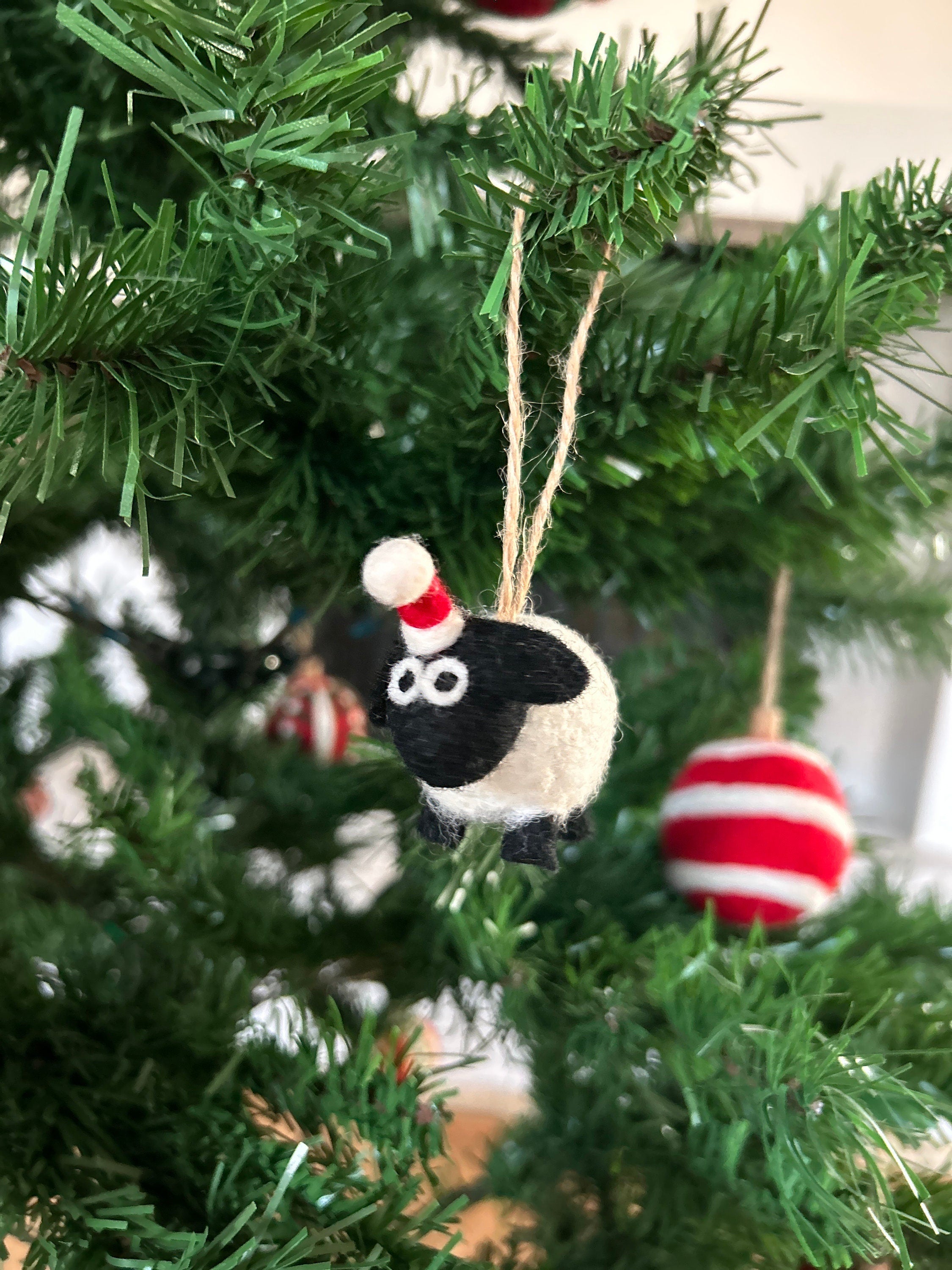 Weihnachtsanhänger Schaf I Christbaumschmuck Weihnachtsdeko I Winter Weihnachtsbaum I Weihnachtsschaf