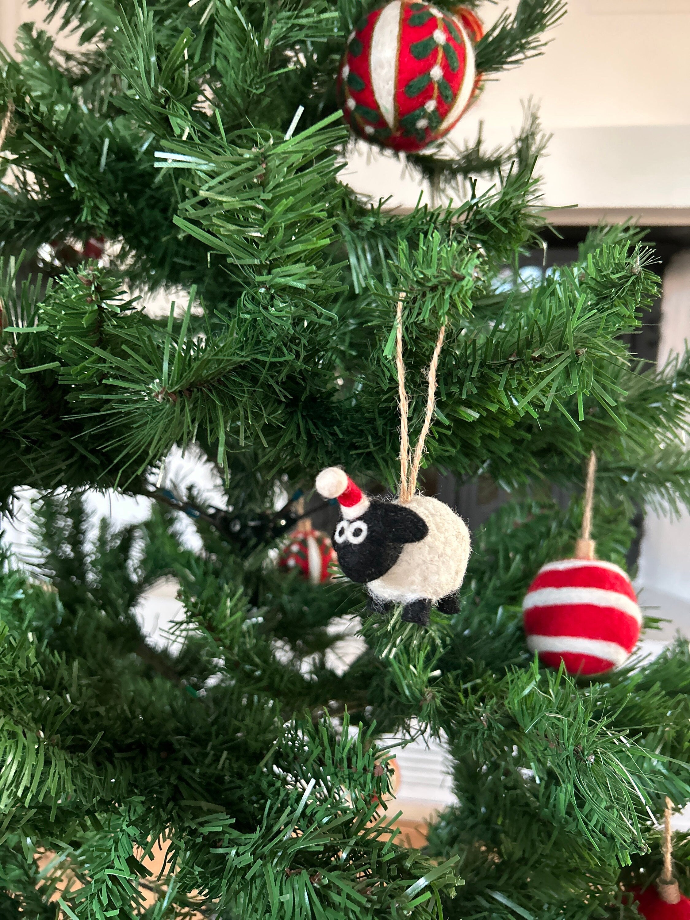Weihnachtsanhänger Schaf I Christbaumschmuck Weihnachtsdeko I Winter Weihnachtsbaum I Weihnachtsschaf