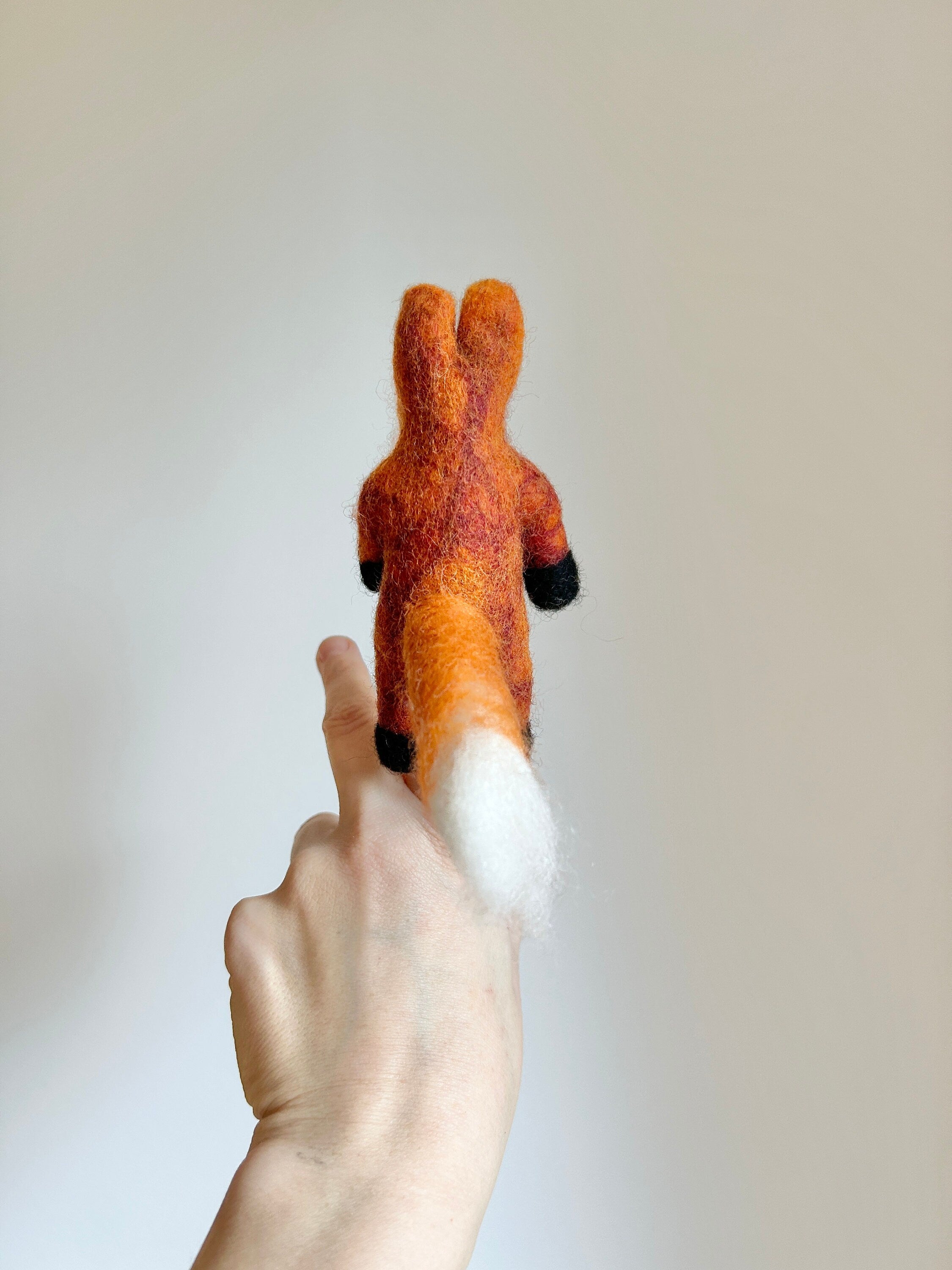 Niedliche Fingerpuppe Fuchs aus Filz I Fingerspiel I Waldtiere I roter Fuchs I Spielzeug Montessori I Geschichten erzählen