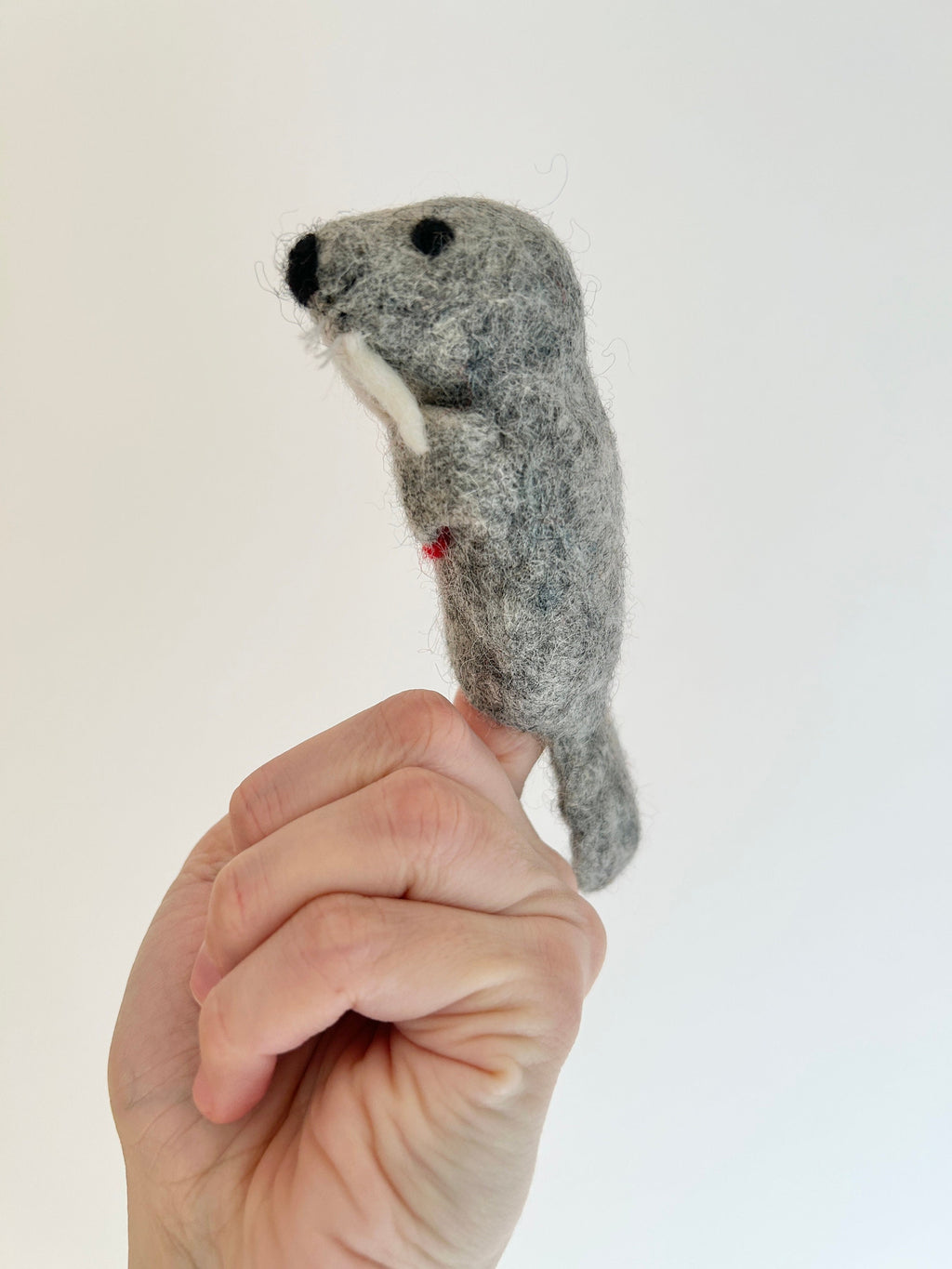 Niedliche Fingerpuppe Robbe aus Filz I Fingerspiel I Meerestiere I Seehund I Fische I Spielzeug Montessori I Geschichten erzählen I Seelöwe