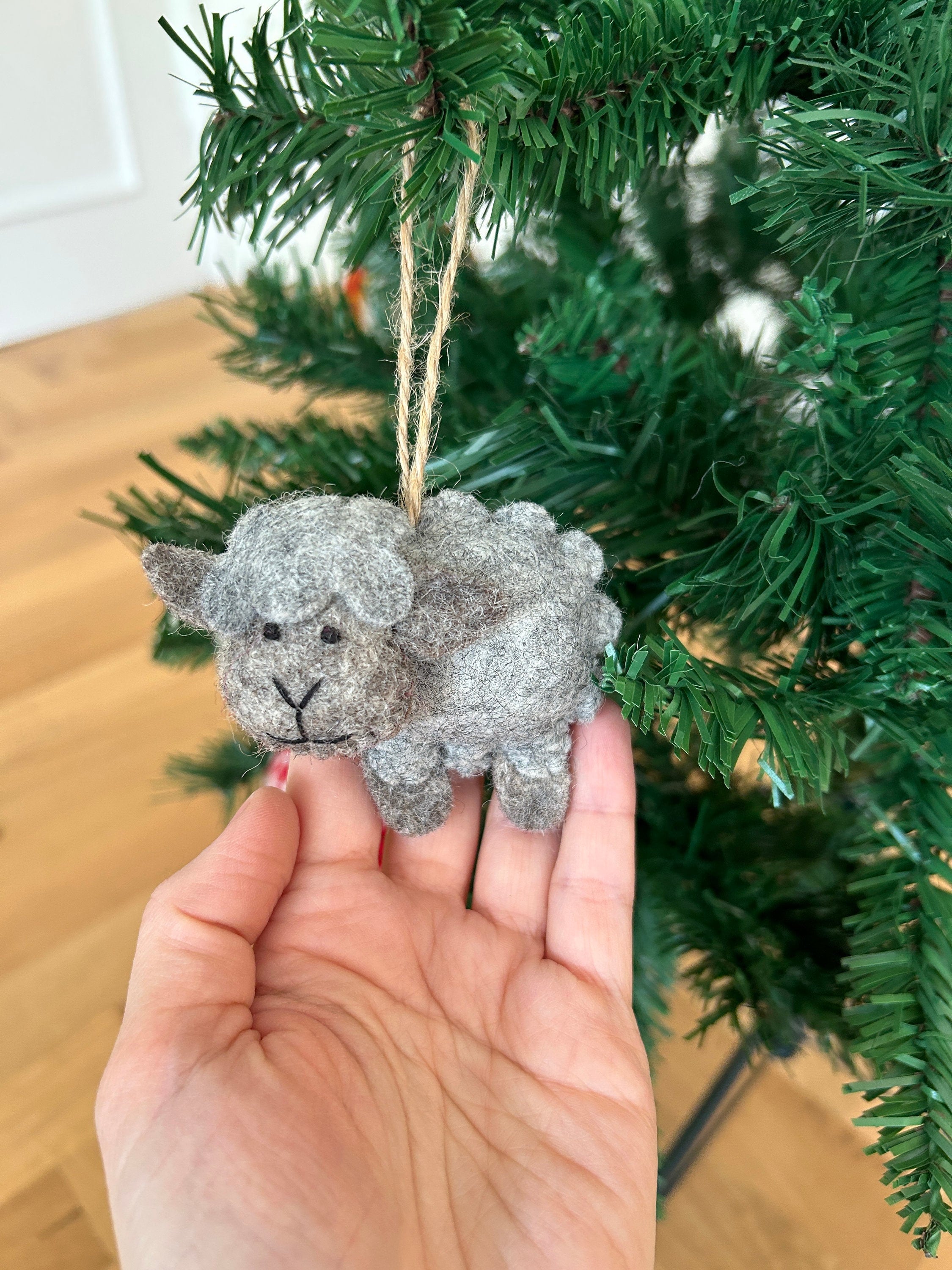 4er Set Weihnachtsanhänger Schaf I Osterdeko I Osterstrauß I Frühling I Christbaumschmuck Weihnachtsdeko I Winter Weihnachtsbaum