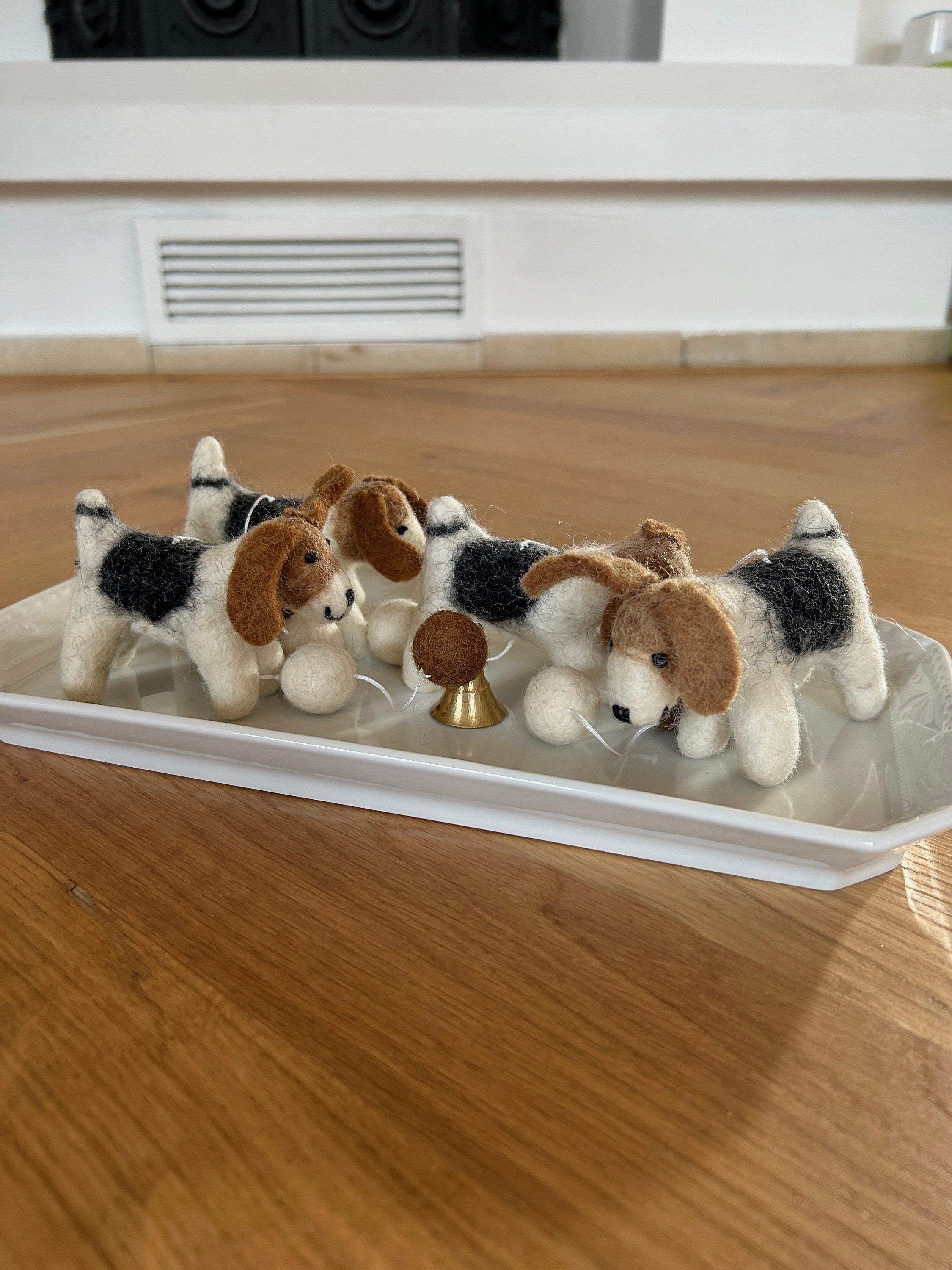 Beagle Girlande I Beagle Dekoration I Hundedeko I Hausdekoration Filz I Beagle aus Filz I Hundegirlande I Hundeliebhaber I Filz Hund