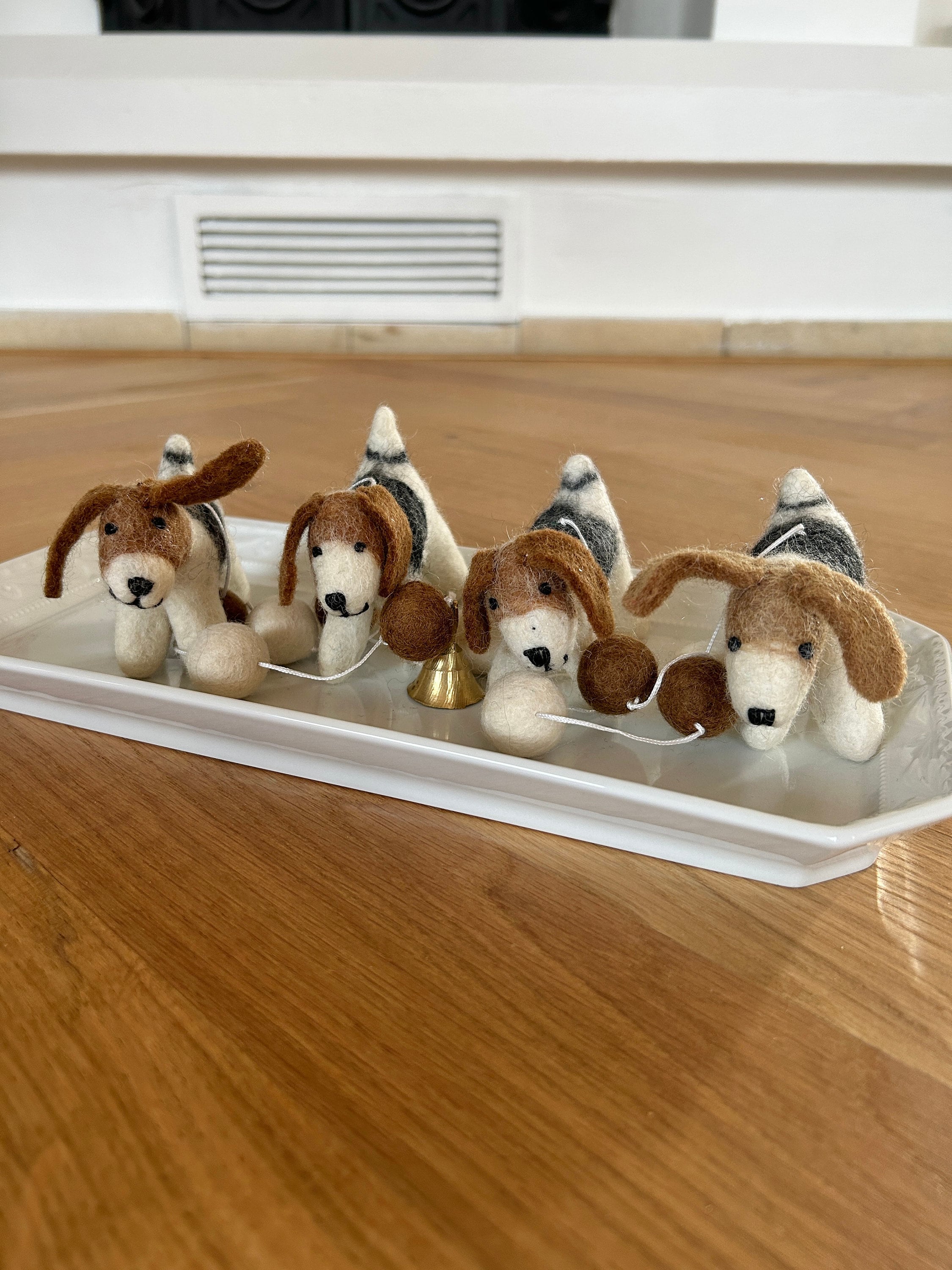 Beagle Girlande I Beagle Dekoration I Hundedeko I Hausdekoration Filz I Beagle aus Filz I Hundegirlande I Hundeliebhaber I Filz Hund