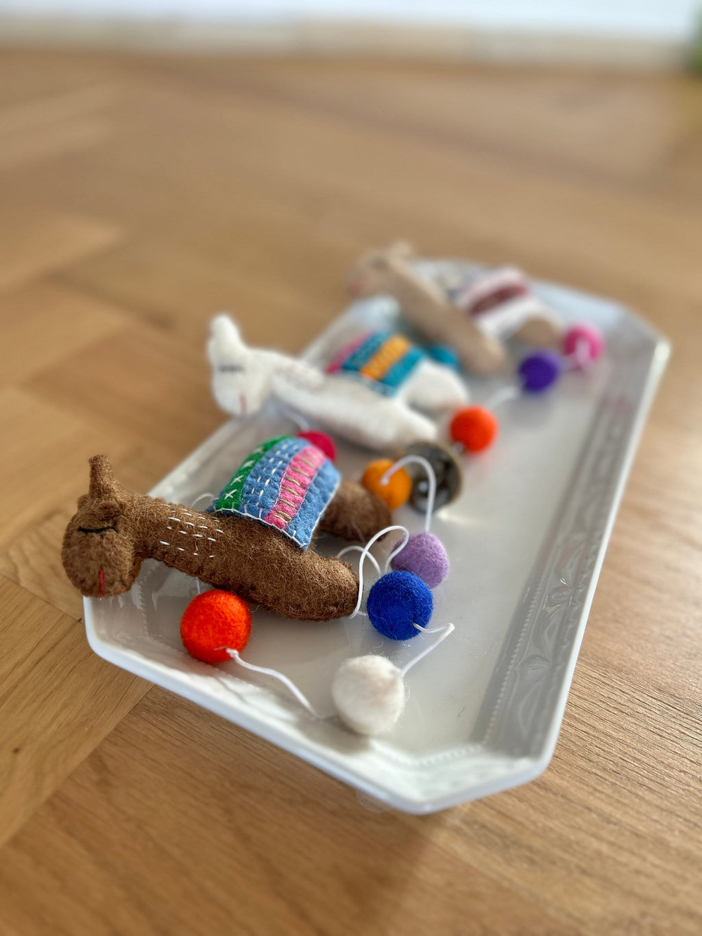 Lama Girlande I Lama Dekoration I Kinderzimmerdeko I Hausdekoration Filz I Alpaka aus Filz I Filzgirlande I Lama Freunde I Filz Lama lustig