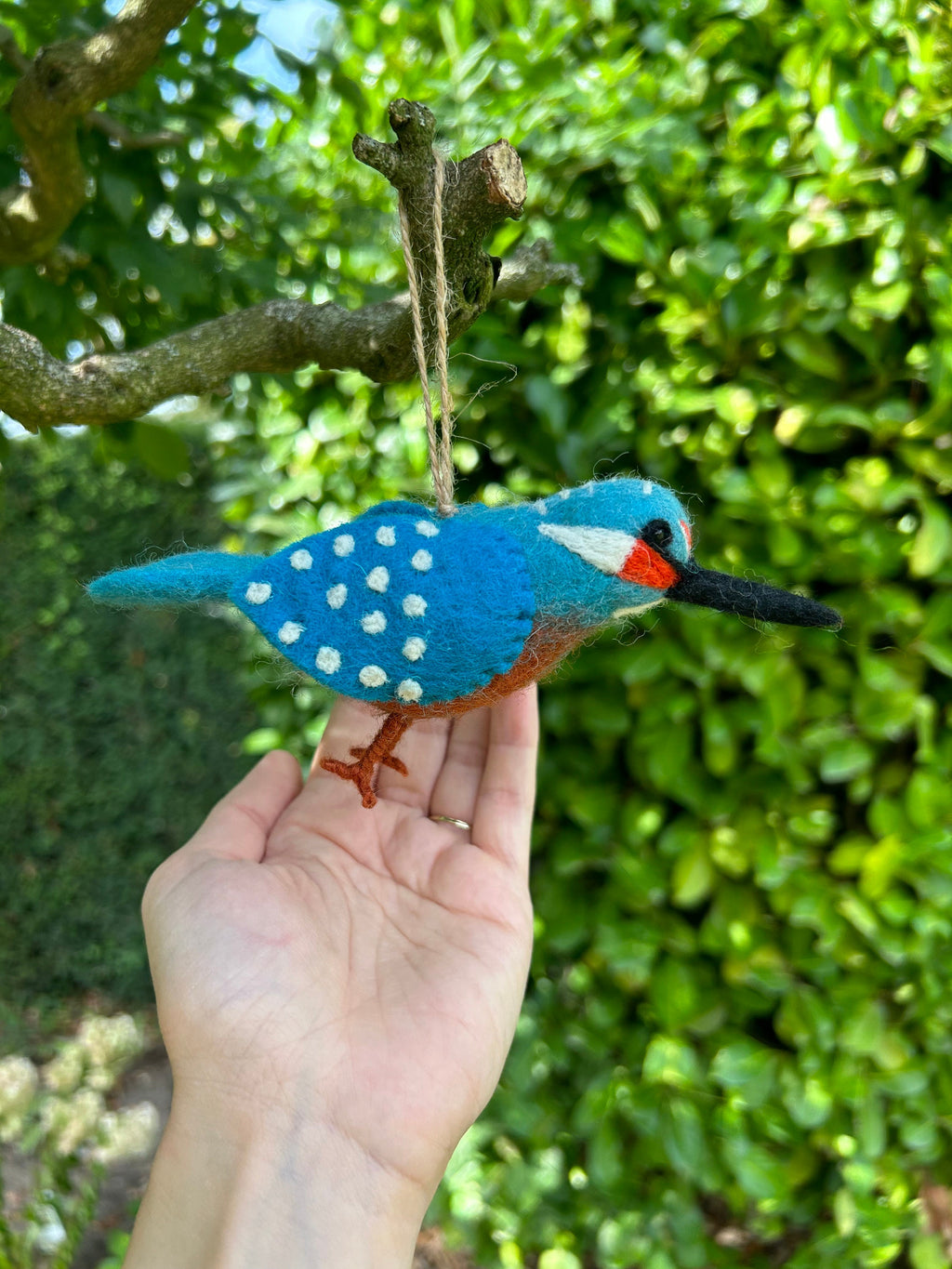 Filzanhänger Eisvogel I Frühling I Winterdeko I Christbaumschmuck I Weihnachtsdeko I Weihnachtsbaum I Vogeldeko