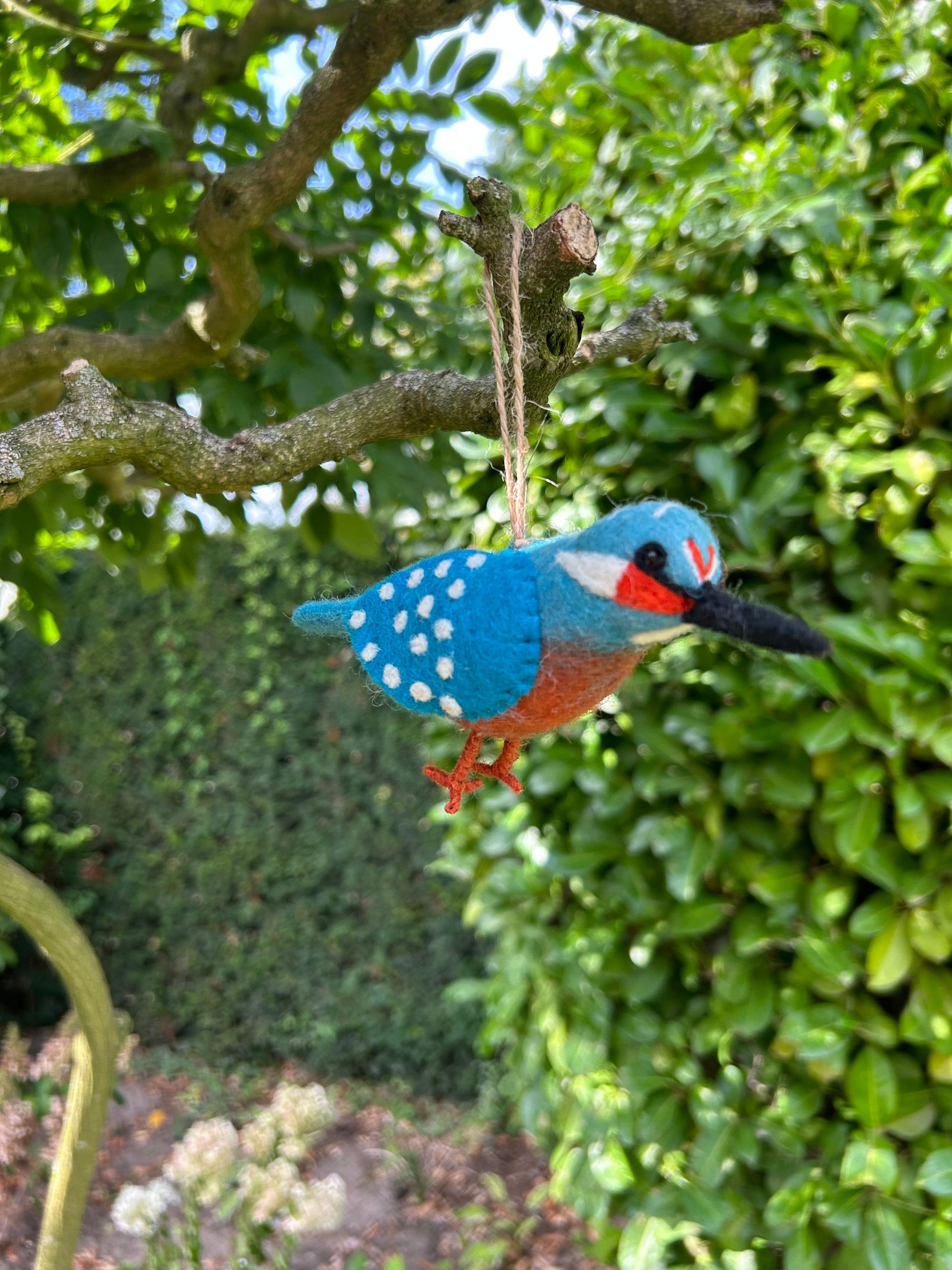 Filzanhänger Eisvogel I Frühling I Winterdeko I Christbaumschmuck I Weihnachtsdeko I Weihnachtsbaum I Vogeldeko