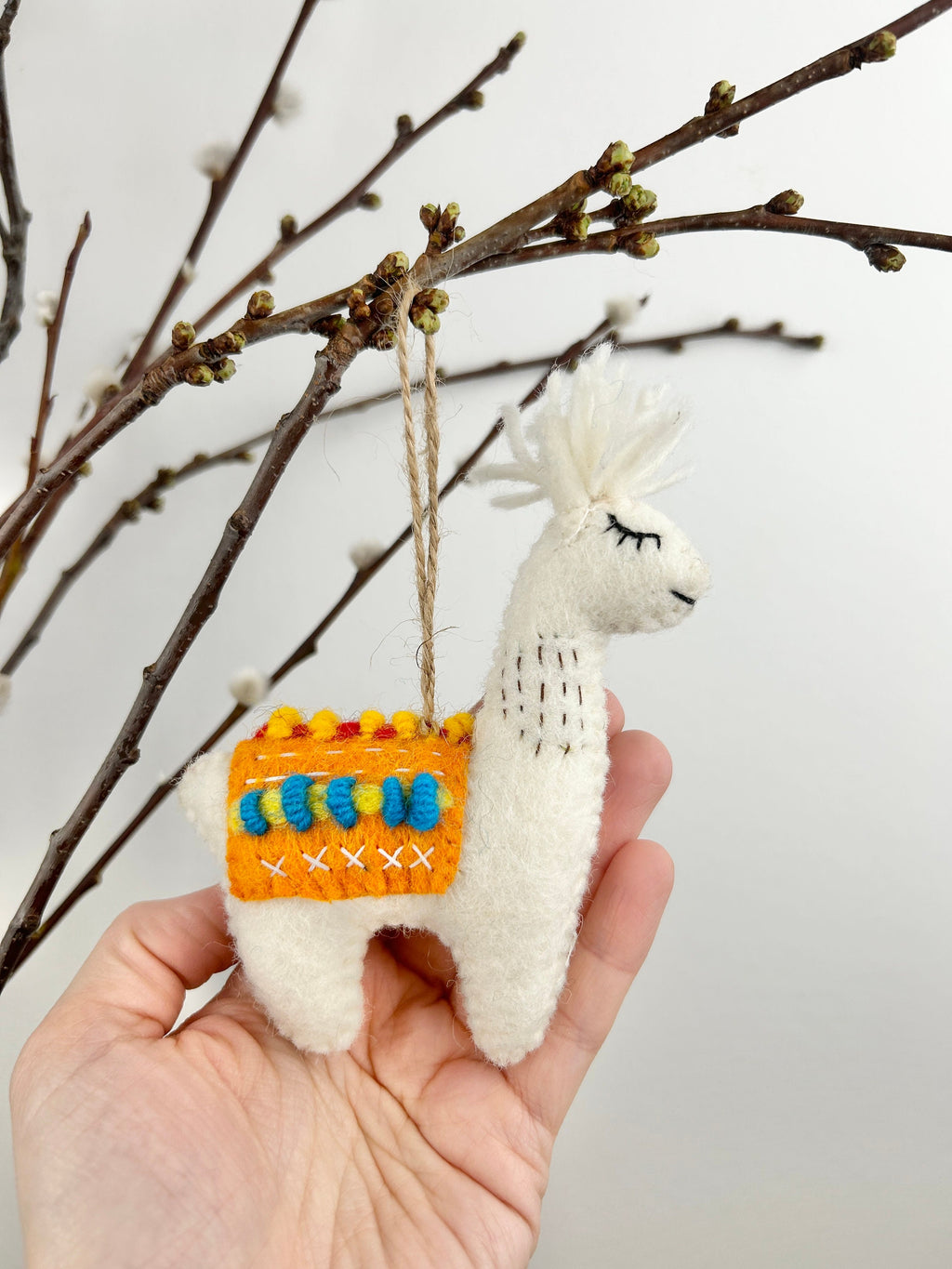 Anhänger Lama I Weihnachten Filz I Osteranhänger I Christbaumschmuck I Weihnachtsdeko I Winter Weihnachtsbaum I Weihnachtslama I Alpaka