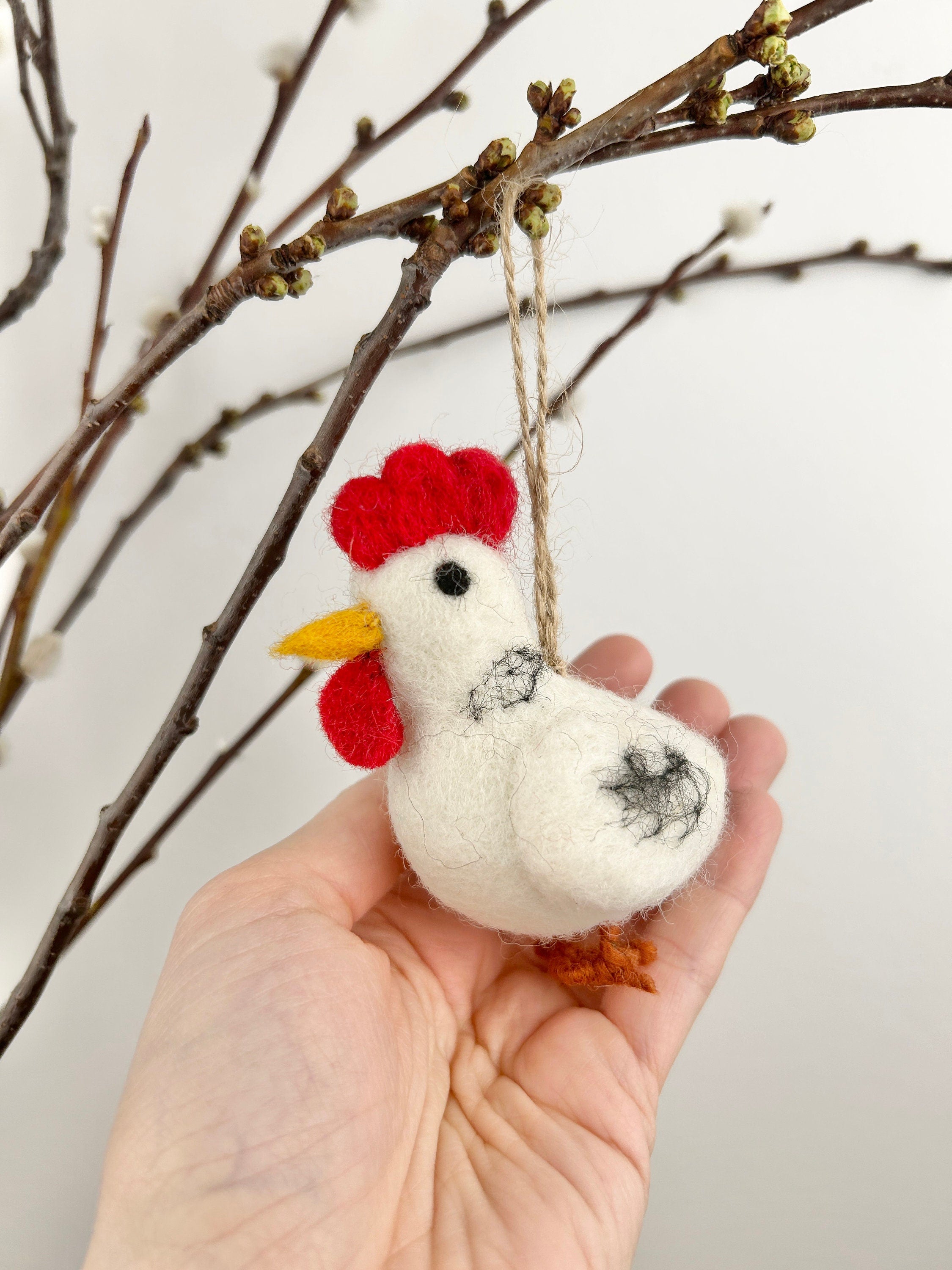 Anhänger Huhn I Osterschmuck I Osterdeko I Christbaumschmuck Weihnachtsdeko I Weihnachtsbaum I Huhn Deko I Henne Weihnachten I Osterstrauß