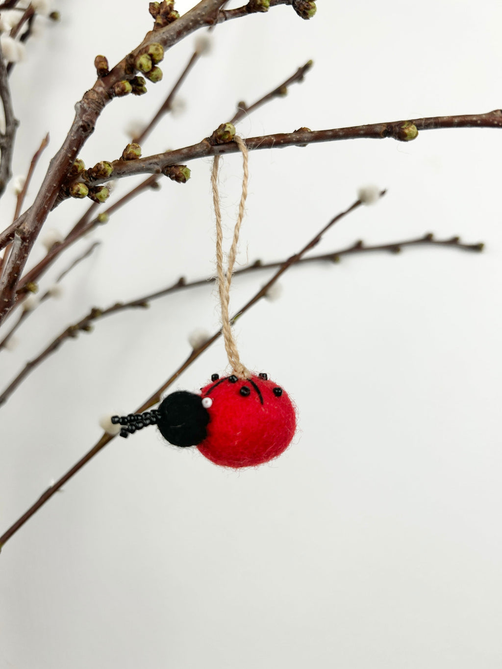 Filz Anhänger Marienkäfer I Frühling I Insekt I Osterdeko, Osterstrauß, Frühlingsdeko, Sommerdeko
