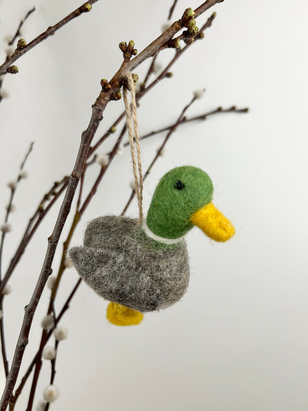 Anhänger Ente I Osterschmuck I Osterdeko I I Osterstrauß I Filzdeko Ostern I Erpel aus Filz I Frühling I Entendeko I Stockente