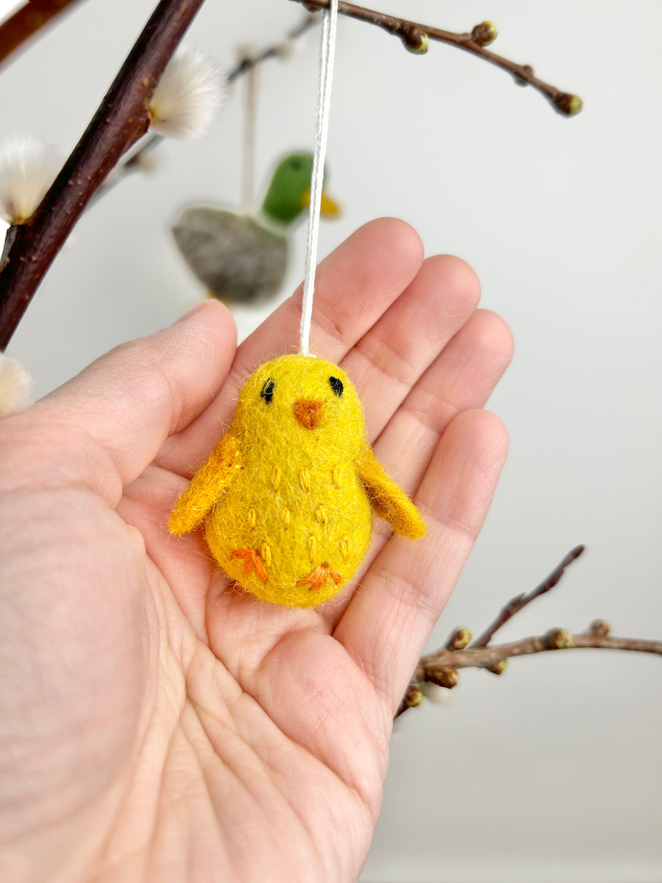 Anhänger Küken I Osterschmuck I Osterdeko I I Osterstrauß I Filzdeko Ostern I Osterküken I Frühling I Entendeko I Huhn