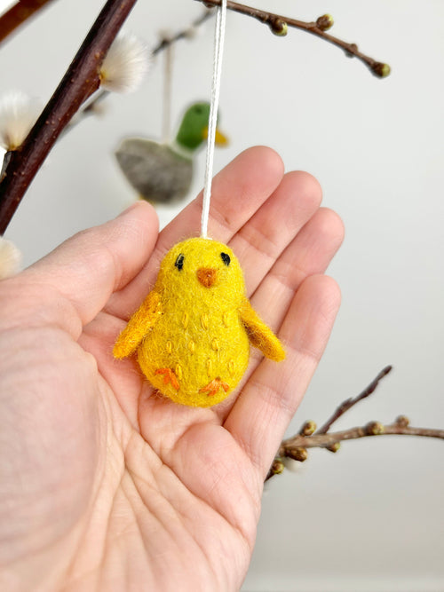 Anhänger Küken I Osterschmuck I Osterdeko I I Osterstrauß I Filzdeko Ostern I Osterküken I Frühling I Entendeko I Huhn