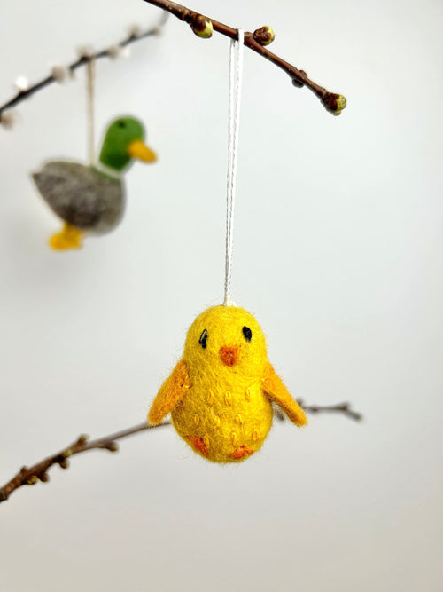 Anhänger Küken I Osterschmuck I Osterdeko I I Osterstrauß I Filzdeko Ostern I Osterküken I Frühling I Entendeko I Huhn