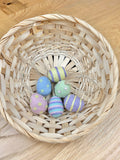 6er Set Ostereier aus Filz I Osterschmuck I Osterdeko I Osterhase I Osterstrauß I Filzeier I Pastellfarbene Ostereier I Ostern I