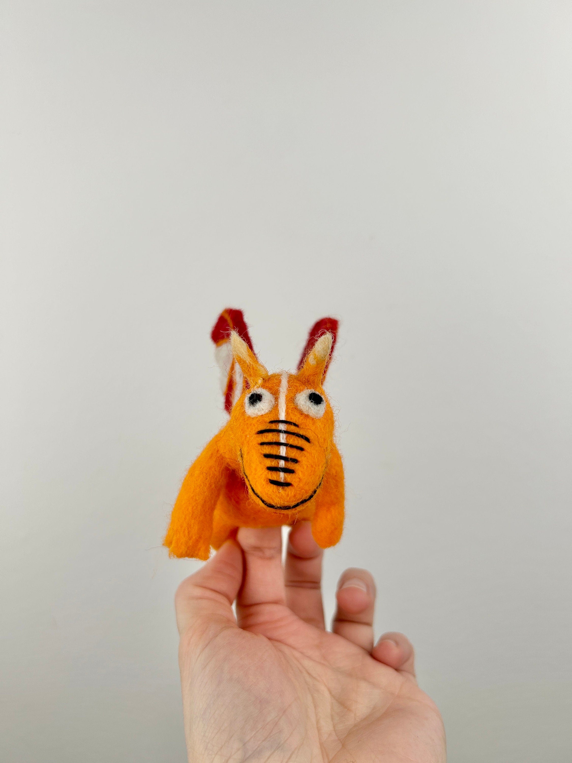 Niedliche Fingerpuppe Monster aus Filz I Fingerspiel I Drache I süßes Monster I Spielzeug Montessori I Geschichten erzählen