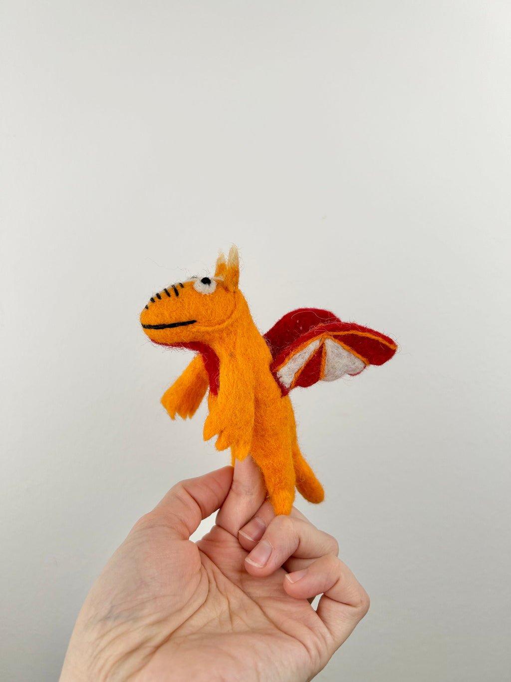Niedliche Fingerpuppe Monster aus Filz I Fingerspiel I Drache I süßes Monster I Spielzeug Montessori I Geschichten erzählen