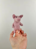 Niedliche Fingerpuppe Schwein aus Filz I Fingerspiel I Bauernhoftier I Pferd I Spielzeug Montessori I Geschichten erzählen