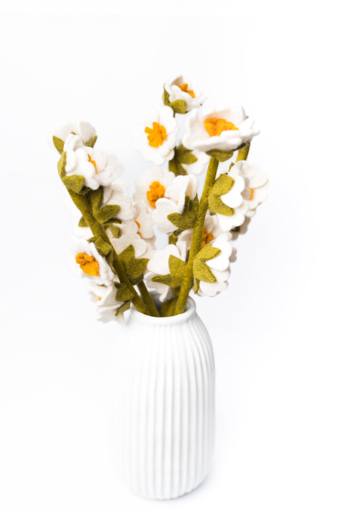 Deko Blumen aus Filz I Osterdeko I handgefilzter Zweig I Dekoration I Blumenstrauß I Filz Zweig I Frühlingsblüher